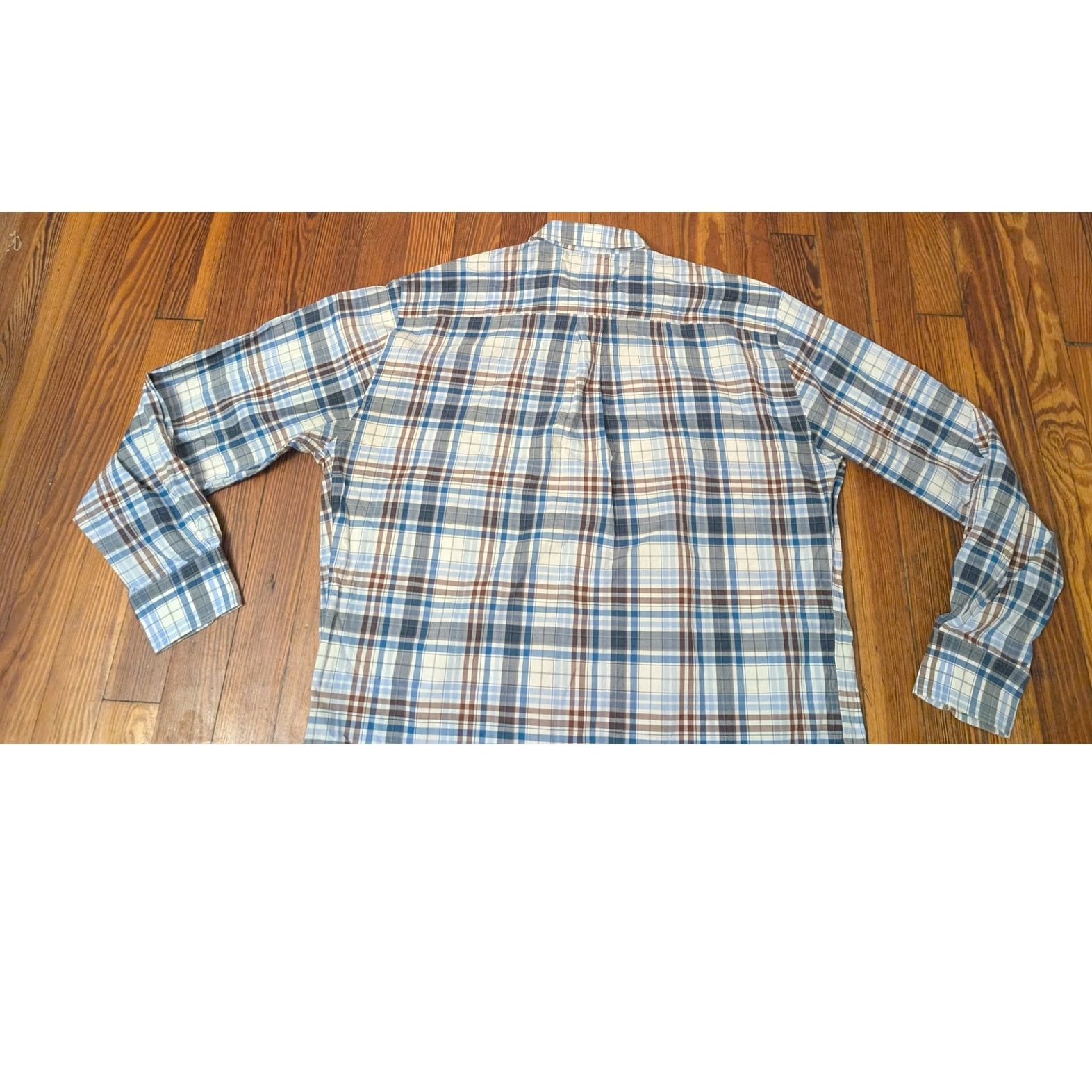 Peter Millar Peter Millar Plaid Mens Large Long Sleeve Shirt Size US L / EU 52-54 / 3 - 3 Thumbnail