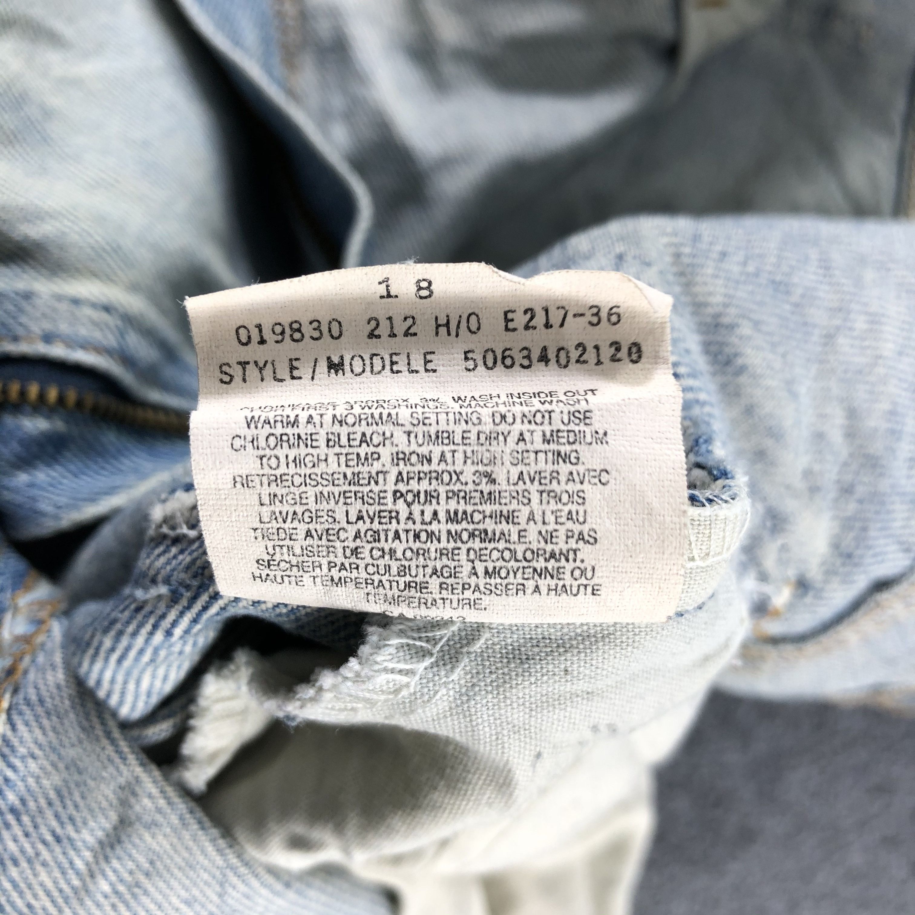 Levi's 90s Vintage Light Wash Levis Jeans-J2644 Size US 43 - 12 Thumbnail