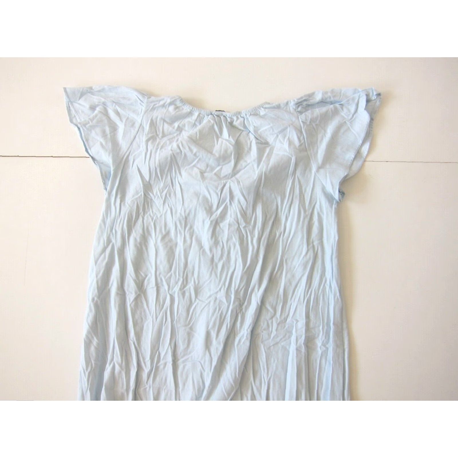 Vintage VINTAGE Miss Elaine Blue Floral Nightgown Dress S-M Nightgown Dress Short Sleeve Gown Womens Blue Floral 50" waist 56" hip Size 32" / US 10 / IT 46 - 5 Thumbnail