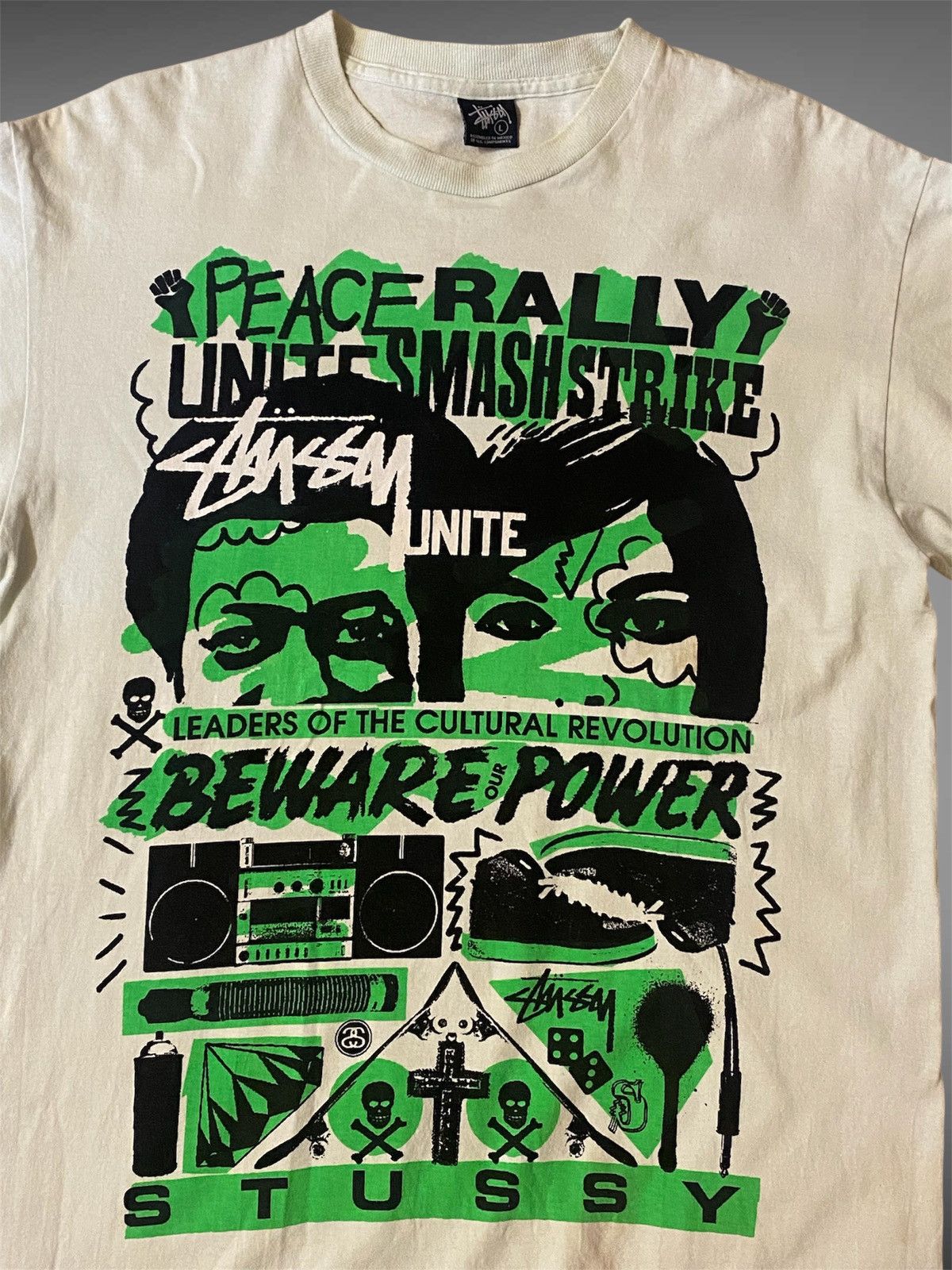 Stussy Vintage Stussy Peace Rally All Over Print Tee Size US L / EU 52-54 / 3 - 3 Thumbnail