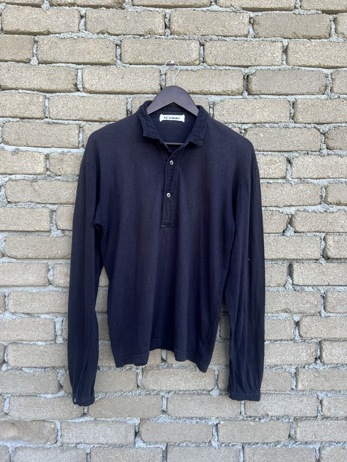 45rpm 45rpm Ai Indigo T-Shirts Longsleeve Collar Size US S / EU 44-46 / 1 - 2 Thumbnail