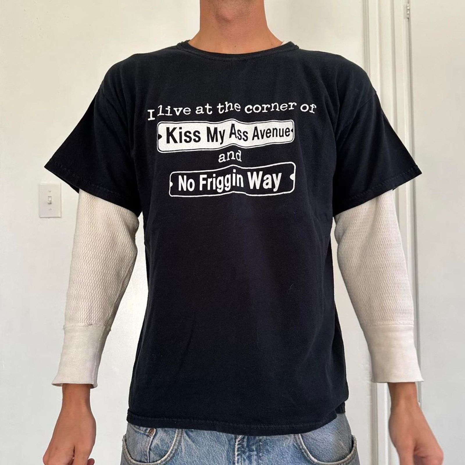 Vintage Vintage 00s Funny Quote Slogan Adult Humor Graphic Tee Size US L / EU 52-54 / 3 - 2 Thumbnail