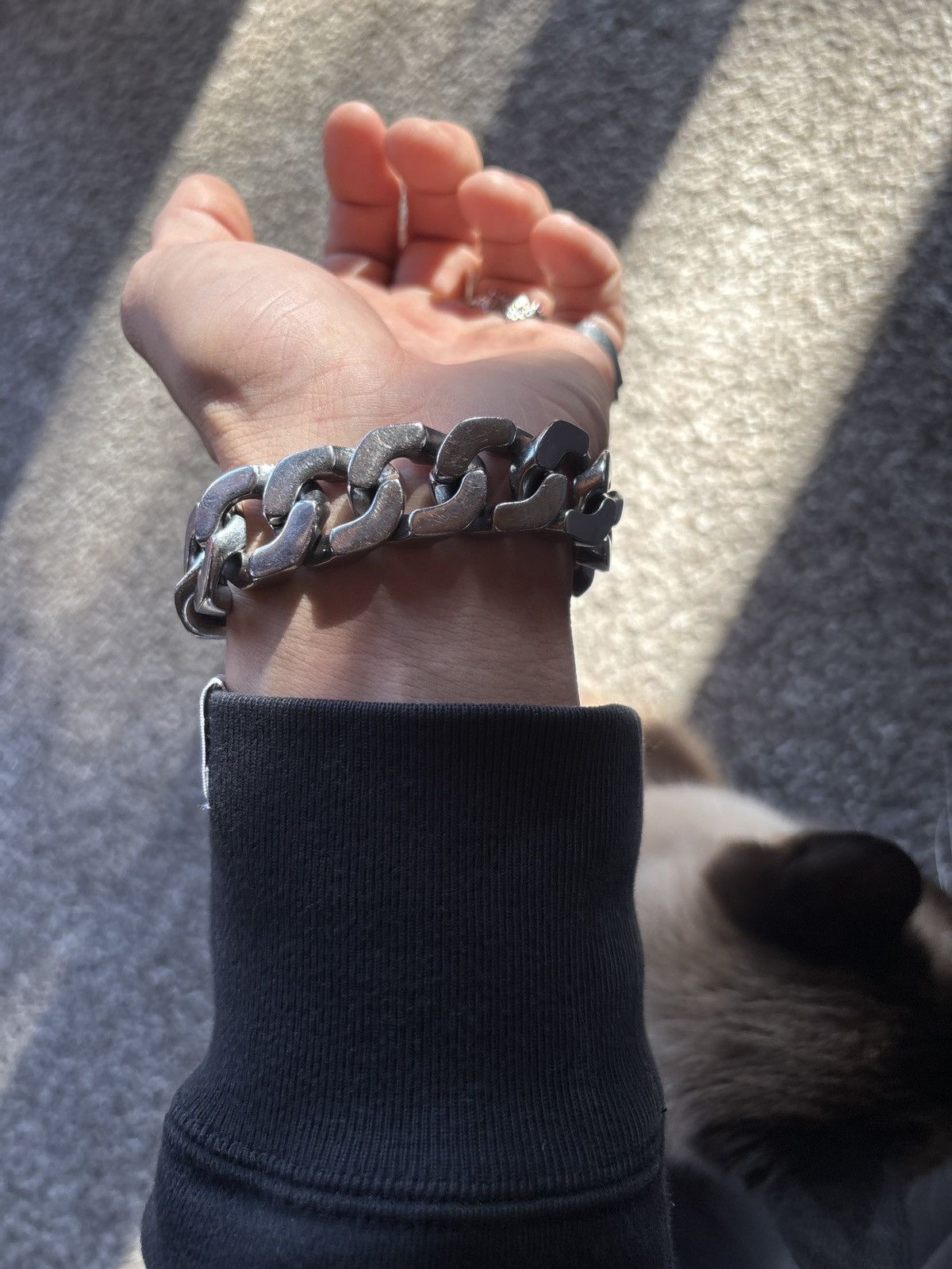 Vintage Vintage heavyweight Cuban bracelet Size ONE SIZE - 3 Thumbnail