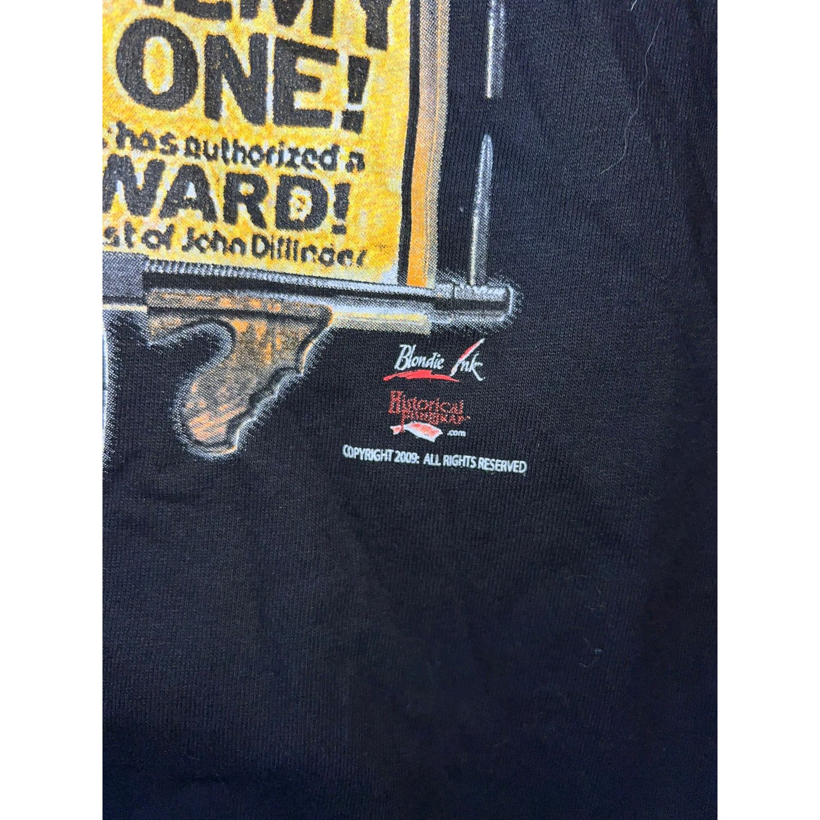 Gildan Public Enemy Number One Shirt 2009 John Dillinger Movie Tee Size US S / EU 44-46 / 1 - 7 Thumbnail