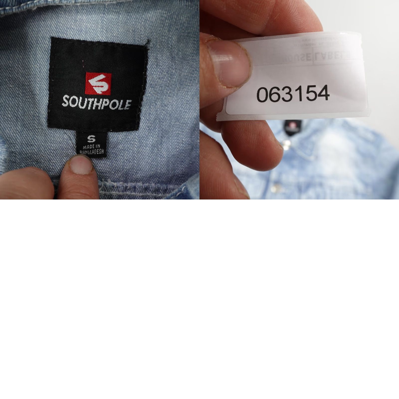Southpole Southpole Denim Jacket Mens Small Blue Acid Wash Jean Trucker Button Up Coat Size US 29 - 8 Thumbnail