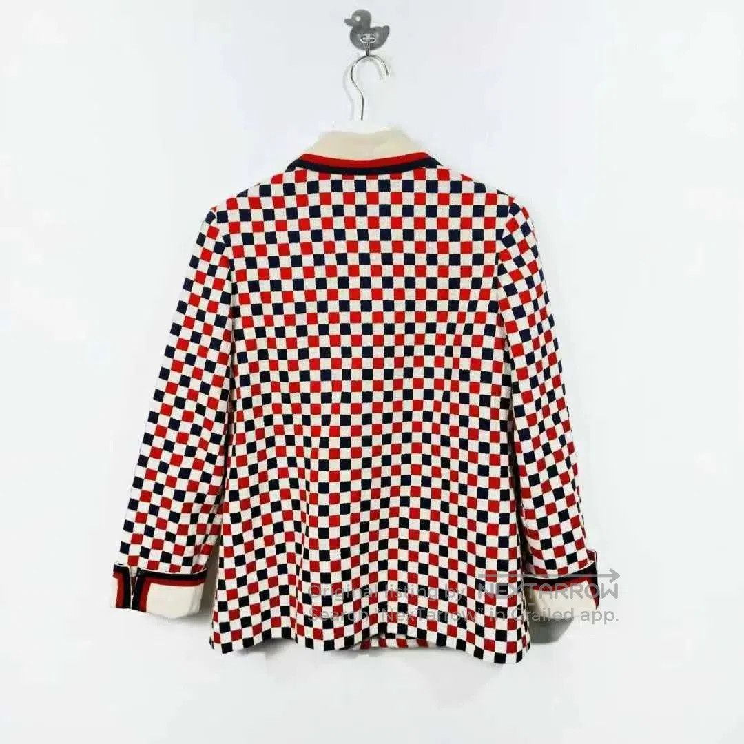 Gucci gucci red and white checkered logo jacket. Size M / US 6-8 / IT 42-44 - 2 Thumbnail