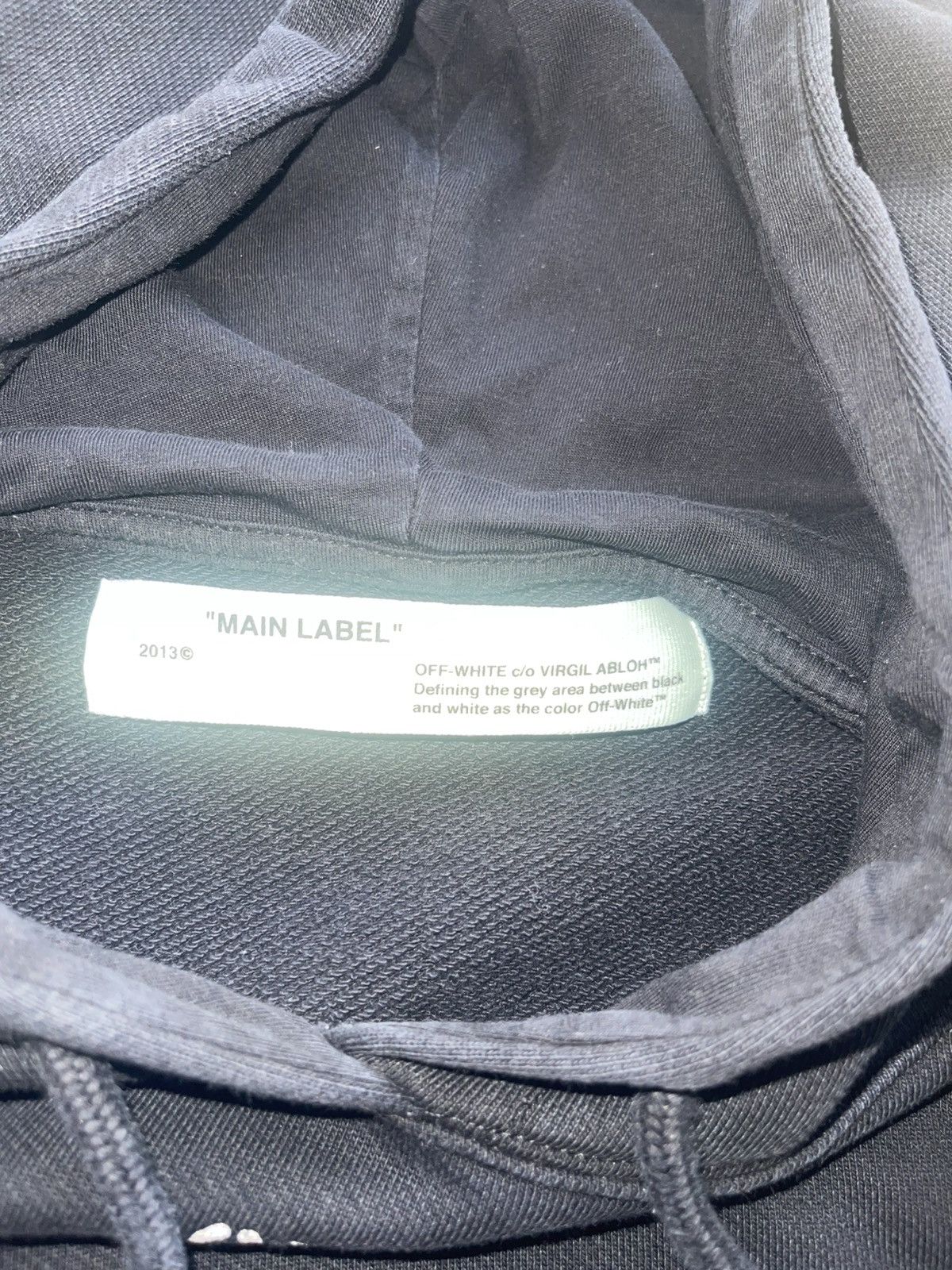 Off-White Off-White Virgil Abloh Black Pullover Hoodie 2013 Size US L / EU 52-54 / 3 - 3 Thumbnail