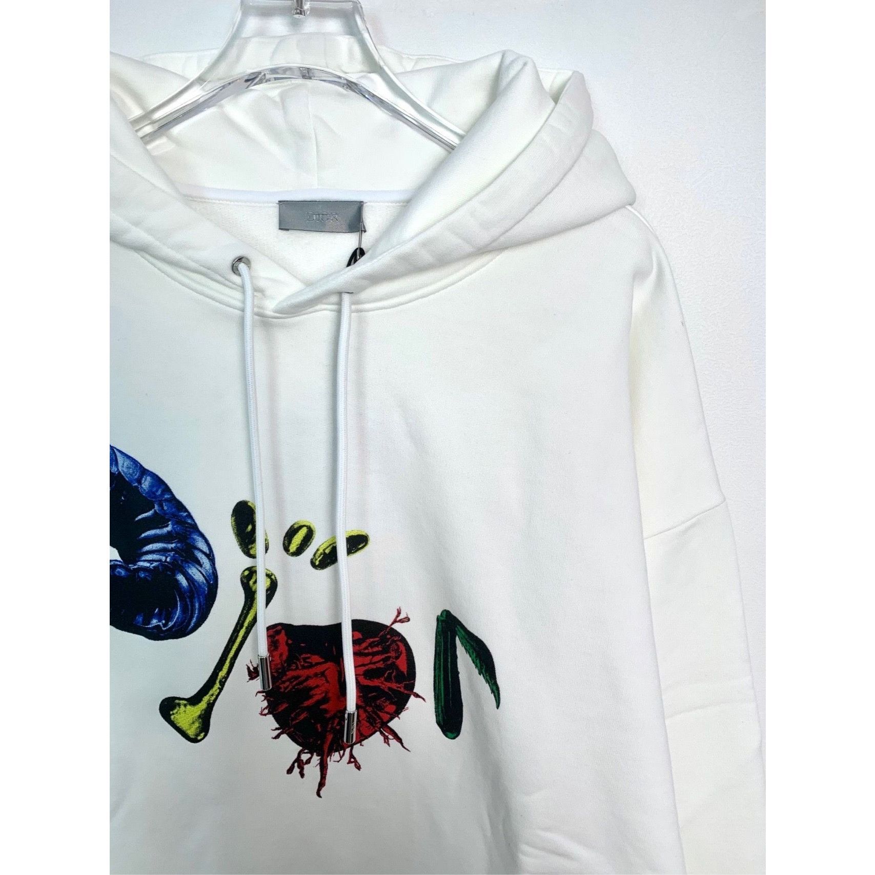 Dior Dior X Travis Scott Co-Branded Logo Print White Hoodie L Size L / US 10 / IT 46 - 6 Thumbnail