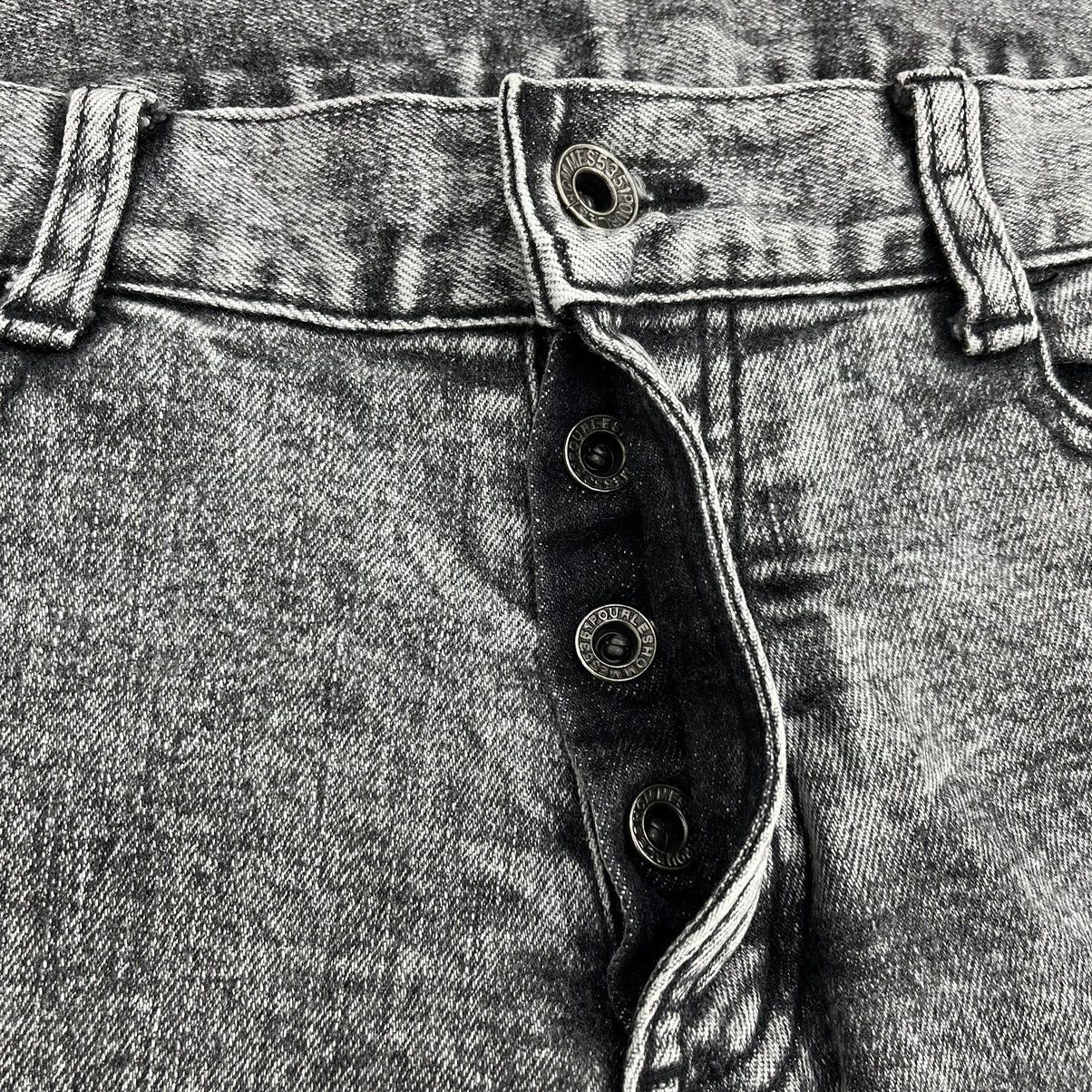 5351 POUR LES HOMMES × Beauty Beast × Designer 1990s 5351 Pour les Hommes Patchworks Lgb Goa Flared Jeans Size US 30 / EU 46 - 8 Thumbnail