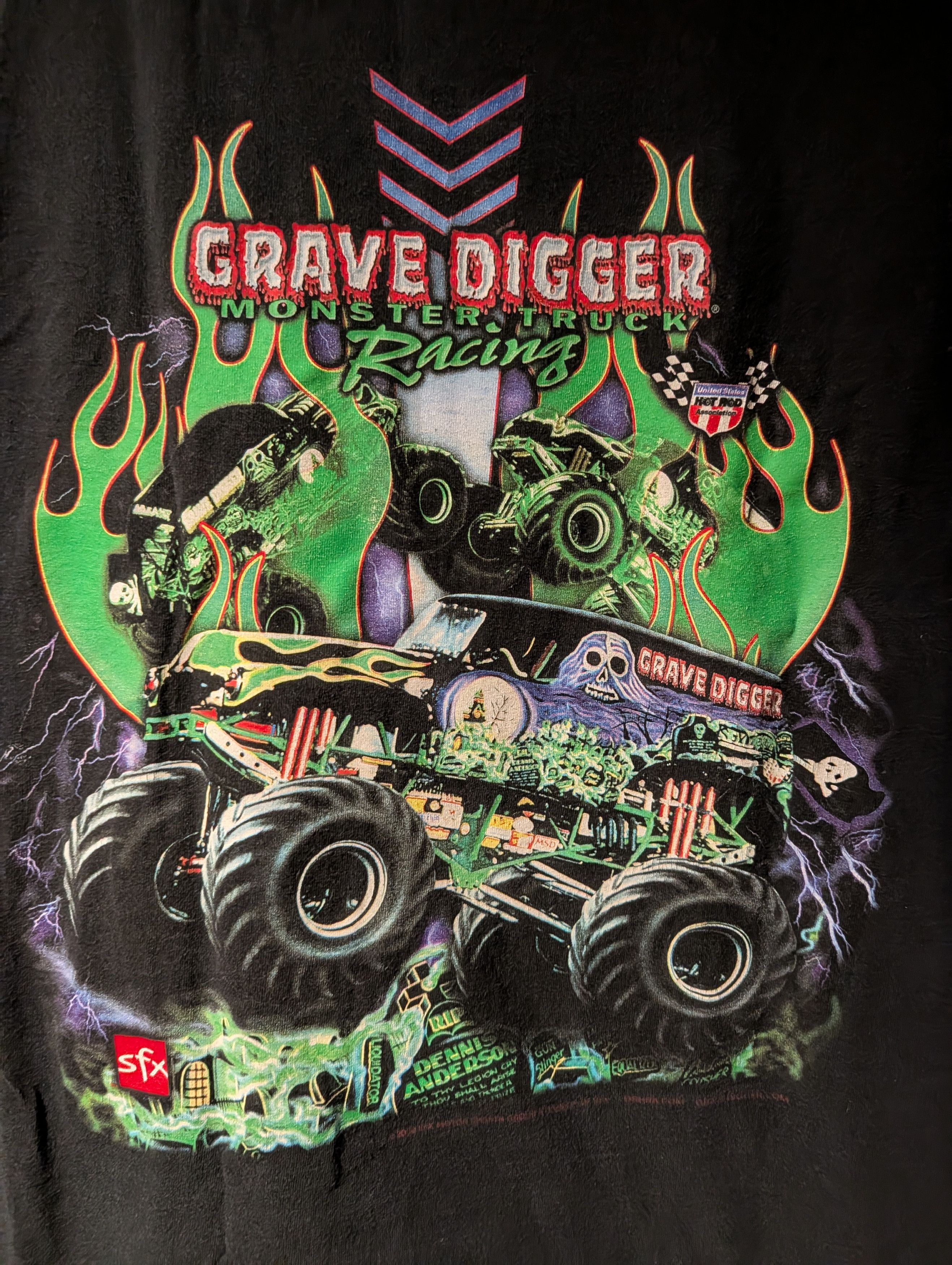 Vintage Vintage Grave Digger Monster Jam Truck Racing T-Shirt XXL Size US XXL / EU 58 / 5 - 2 Thumbnail