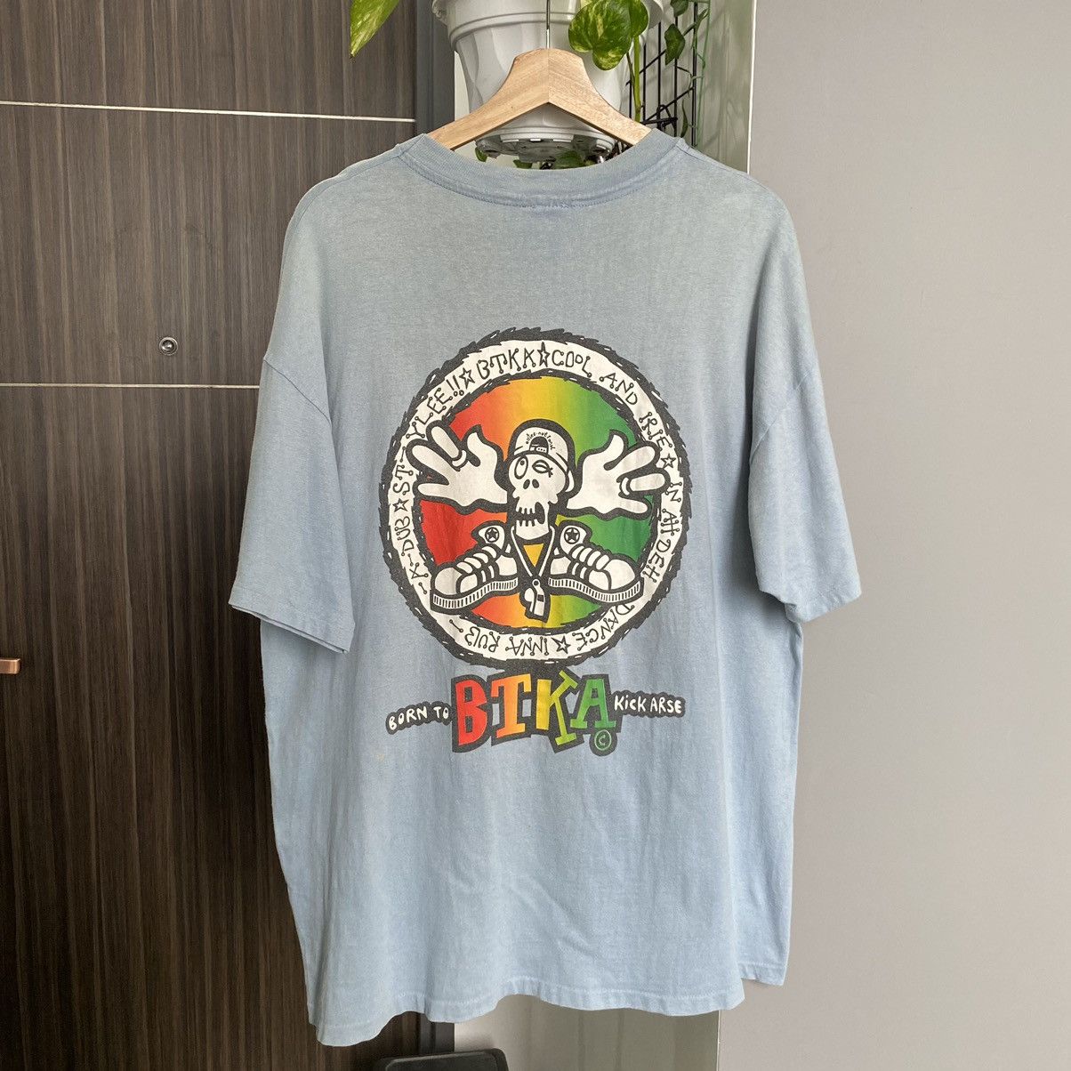 Thrashed Faded Vintage 90s BTKA London Streetwear Skate Tee