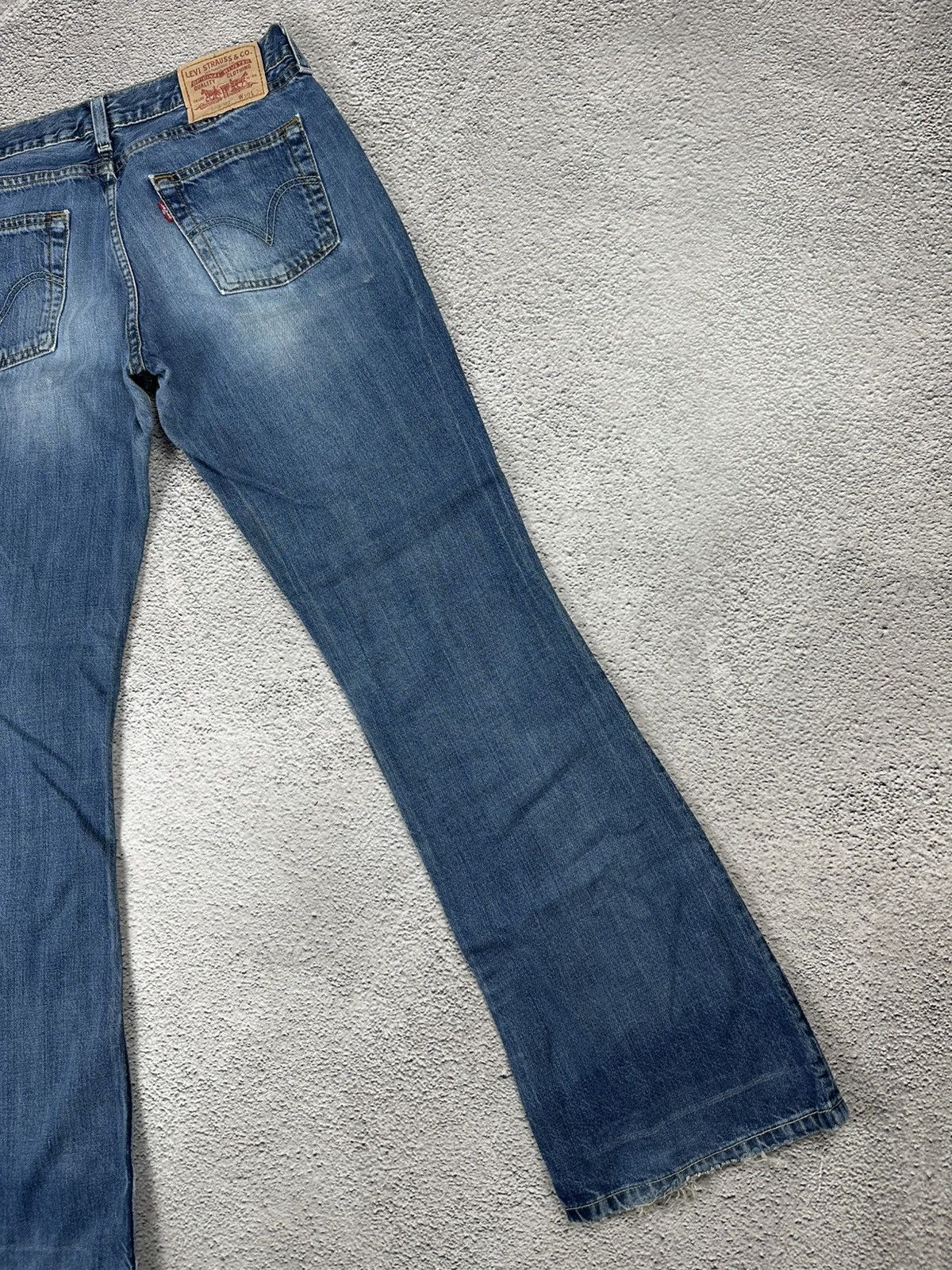 Levi's Vintage Clothing Vintage Levi’s 529 03 Baggy Bootcut Washed Denim Blue Jeans Size 32" / US 10 / IT 46 - 6 Thumbnail