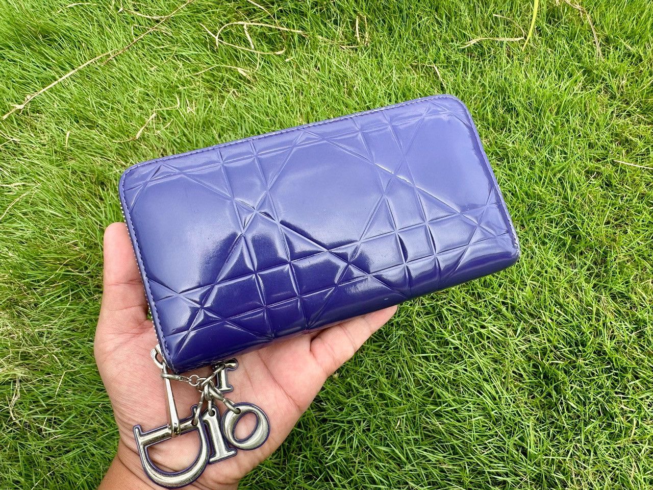 Dior Authentic Christian Dior Lady Leather Cannage Compact Zippy Size ONE SIZE - 1 Thumbnail