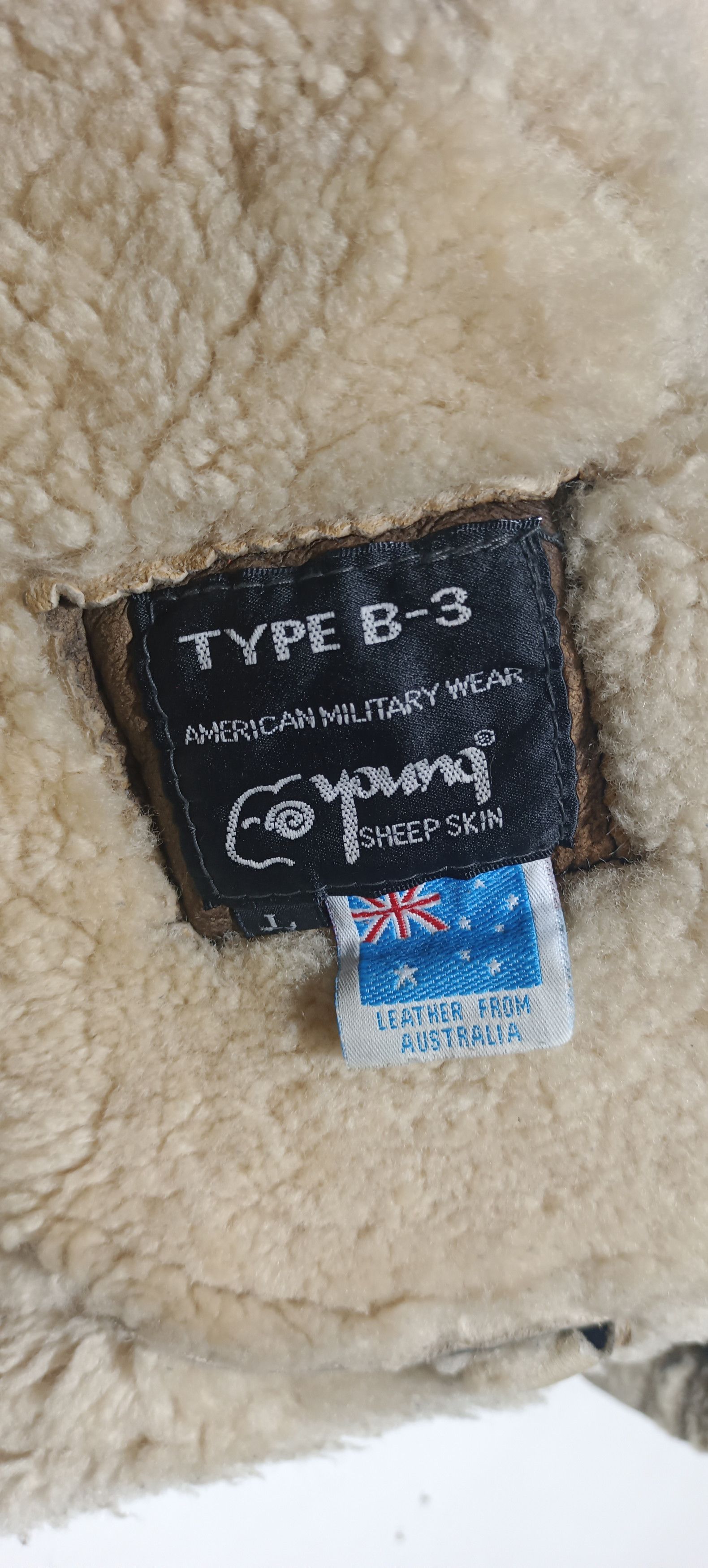 Man Made In Australia 🔥🔥B 3 AMERICAN MILITARY WEAR SHEEP SKIN Size US L / EU 52-54 / 3 - 12 Thumbnail