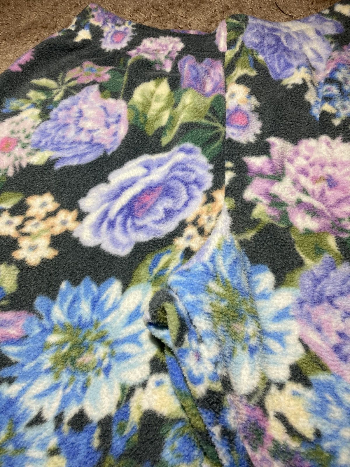 Martine Rose SS21 Martine Rose Black Floral Fleece Sweatshorts Logo 2021 Size US 30 / EU 46 - 3 Thumbnail