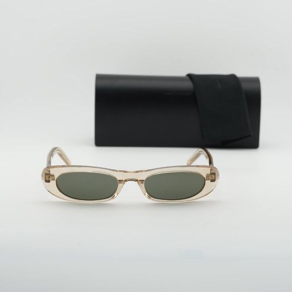 Saint Laurent SL557 SHADE 004 Sunglasses Transparent Nude is  display picture 1