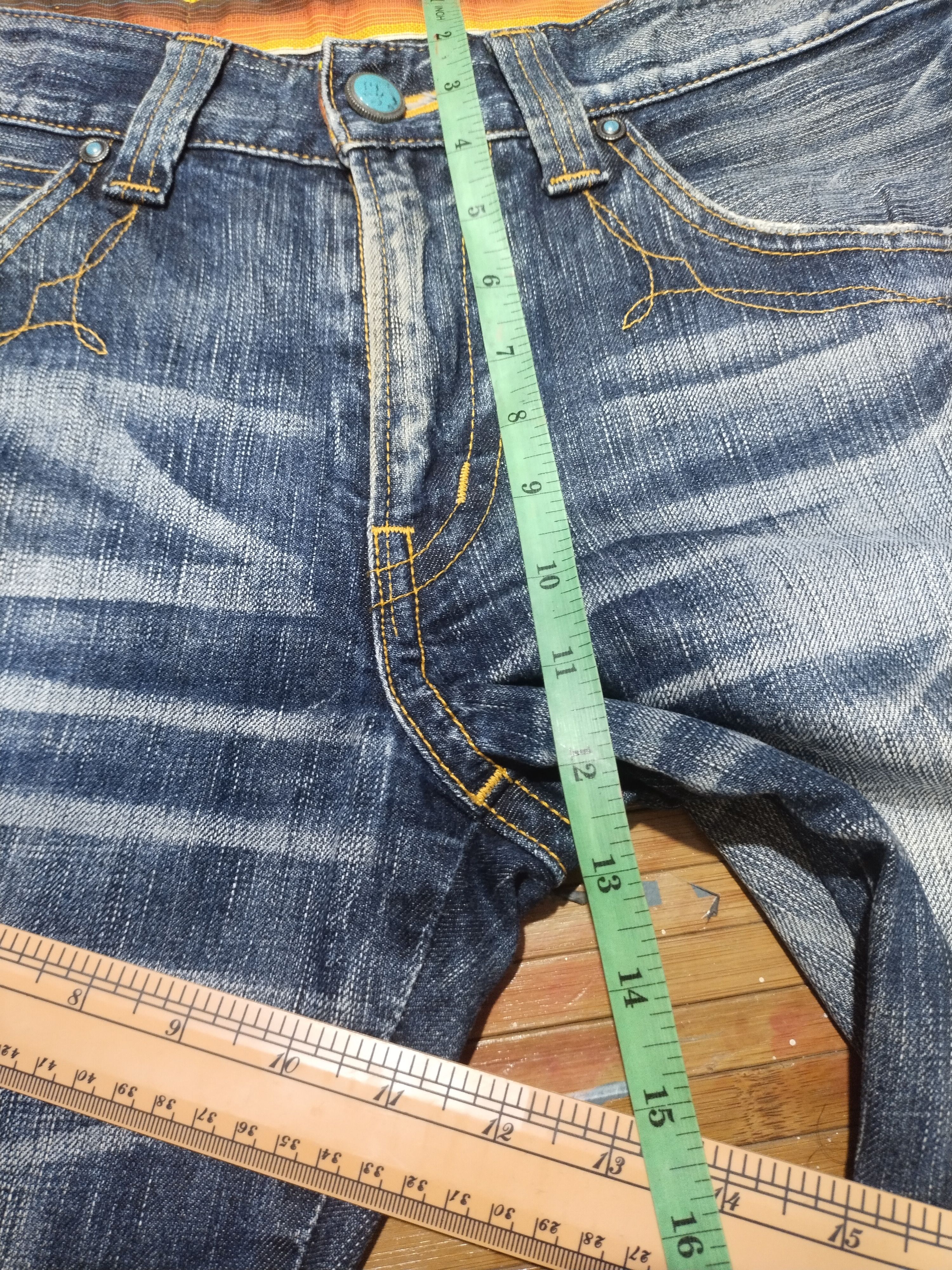 Edwin × Japanese Brand Edwin 503 "Genuine" Blue Trip Sz 32" Size US 32 / EU 48 - 6 Thumbnail