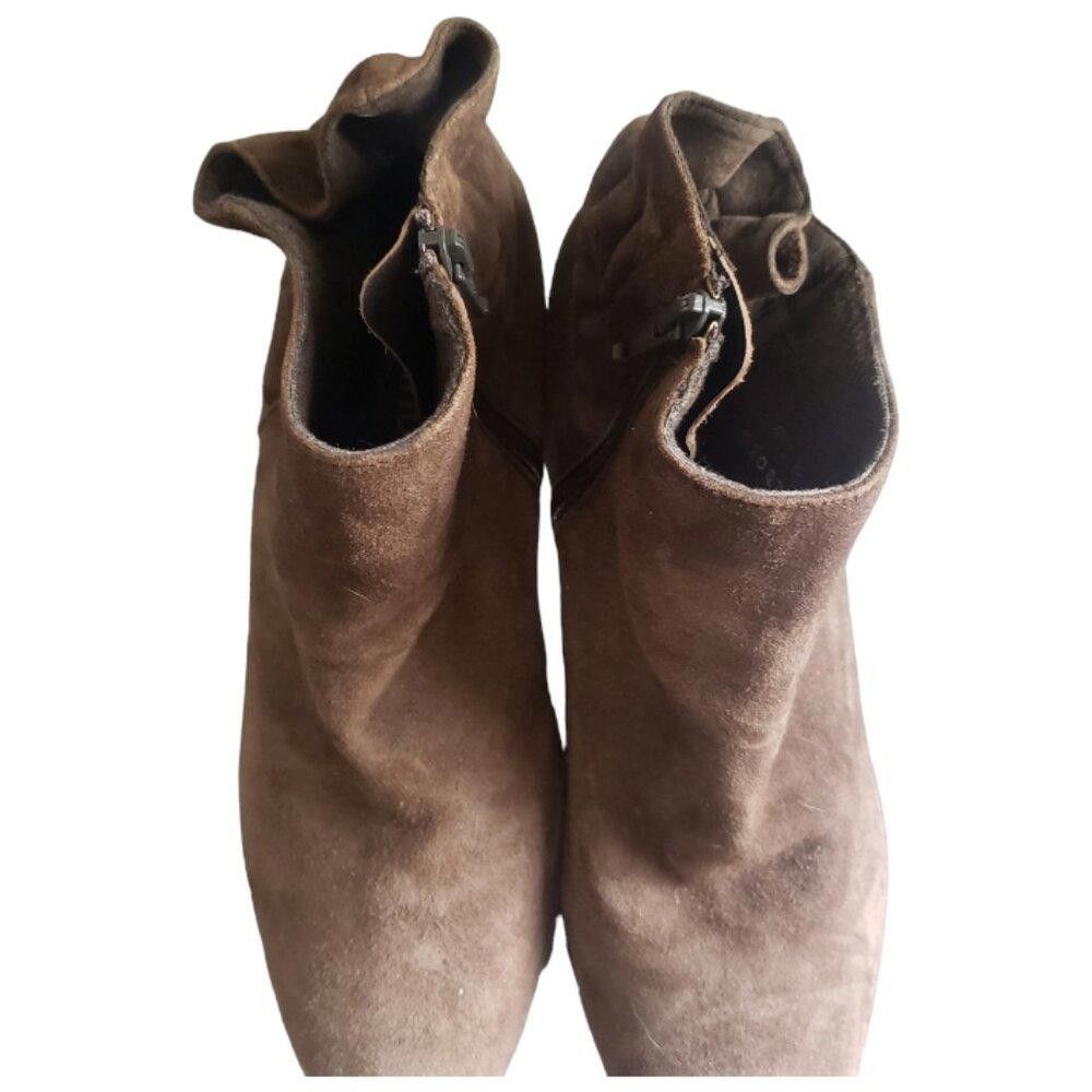 Designer SH133 Murno Brown Suede Booties 9.5 Size US 9.5 / IT 39.5 - 2 Thumbnail