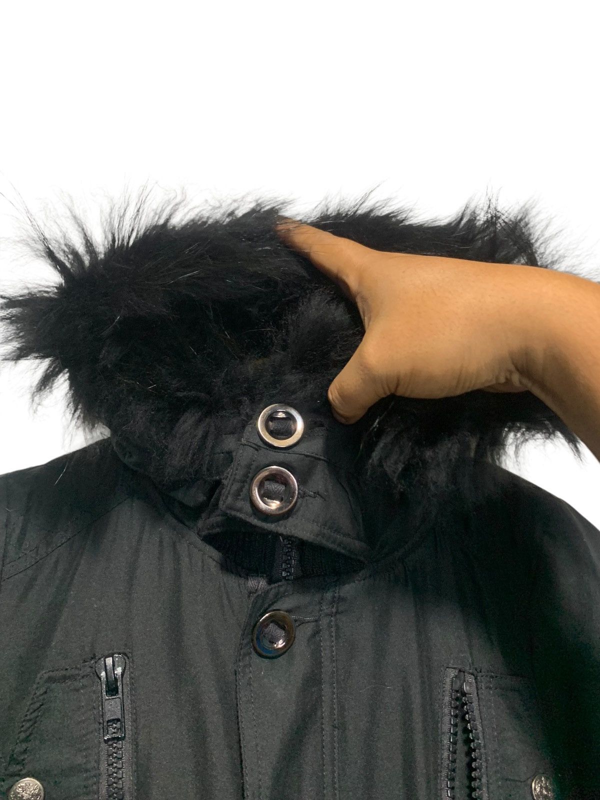 Alpha Industries × Vintage Alpha Industries raccoon fur cargo jacket punk LGB style Size US M / EU 48-50 / 2 - 8 Thumbnail