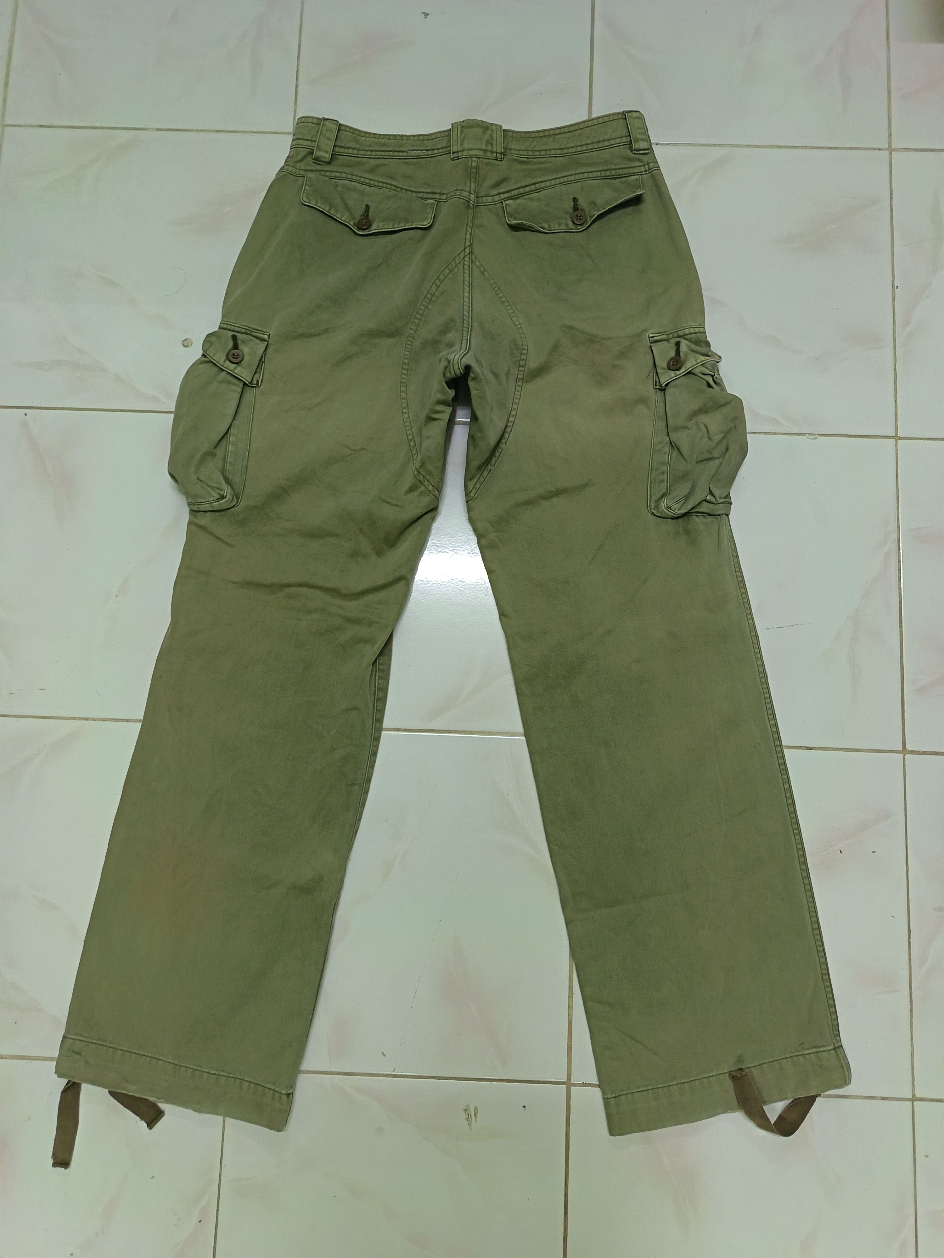 Margaret Howell MHL MARGARET HOWELL OLIVE CARGO TROUSER PANTS Size US 32 / EU 48 - 2 Thumbnail