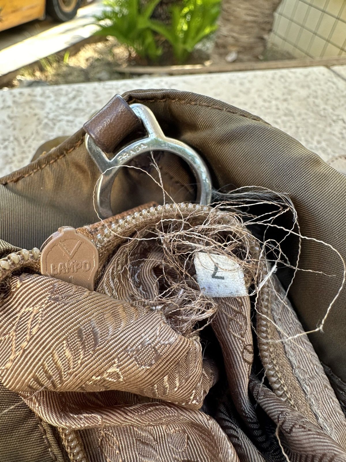 Prada Prada Nylon Bag Brown Size ONE SIZE - 12 Thumbnail