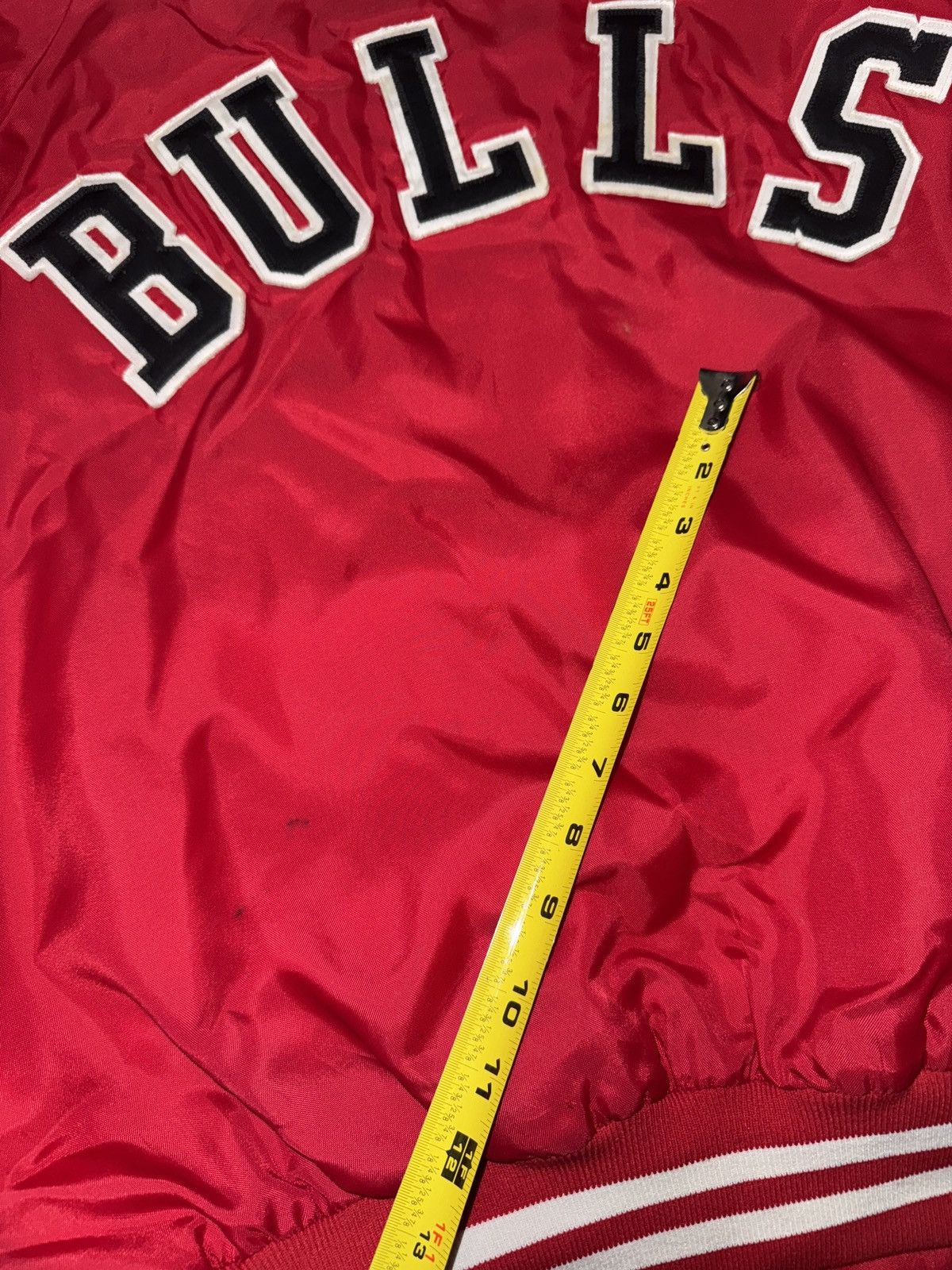 Chalk Line × NBA × Vintage Vintage 80s 90s Chicago Bulls Satin Wendy XL Jacket Size US XL / EU 56 / 4 - 10 Thumbnail