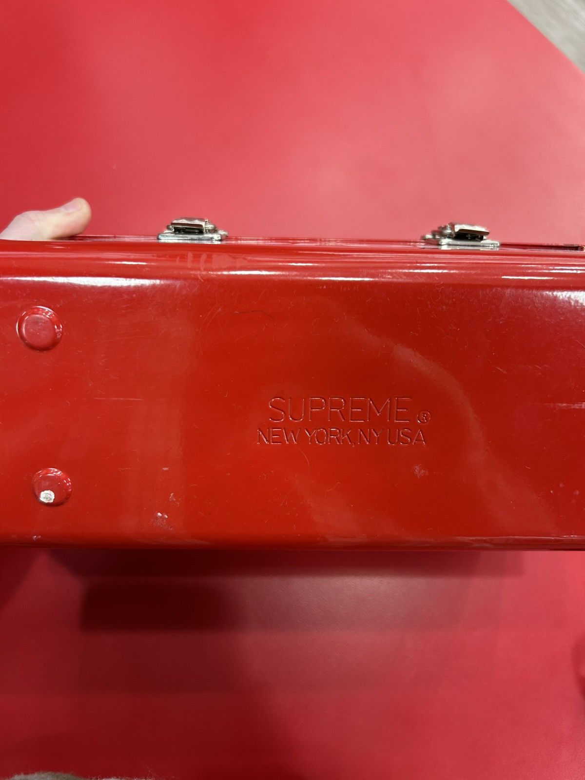 Supreme Supreme Red Metal Lunchbox Size ONE SIZE - 7 Thumbnail