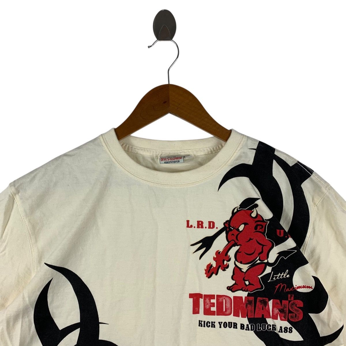 Tedman Vintage 90s Tedman's Lucky Red Devil Japanese Streetwear Tee Size US M / EU 48-50 / 2 - 3 Thumbnail