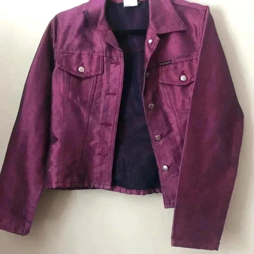 Designer Bubblegum Vintage Denim Jacket - Purple - Small Size S / US 4 / IT 40 - 2 Thumbnail