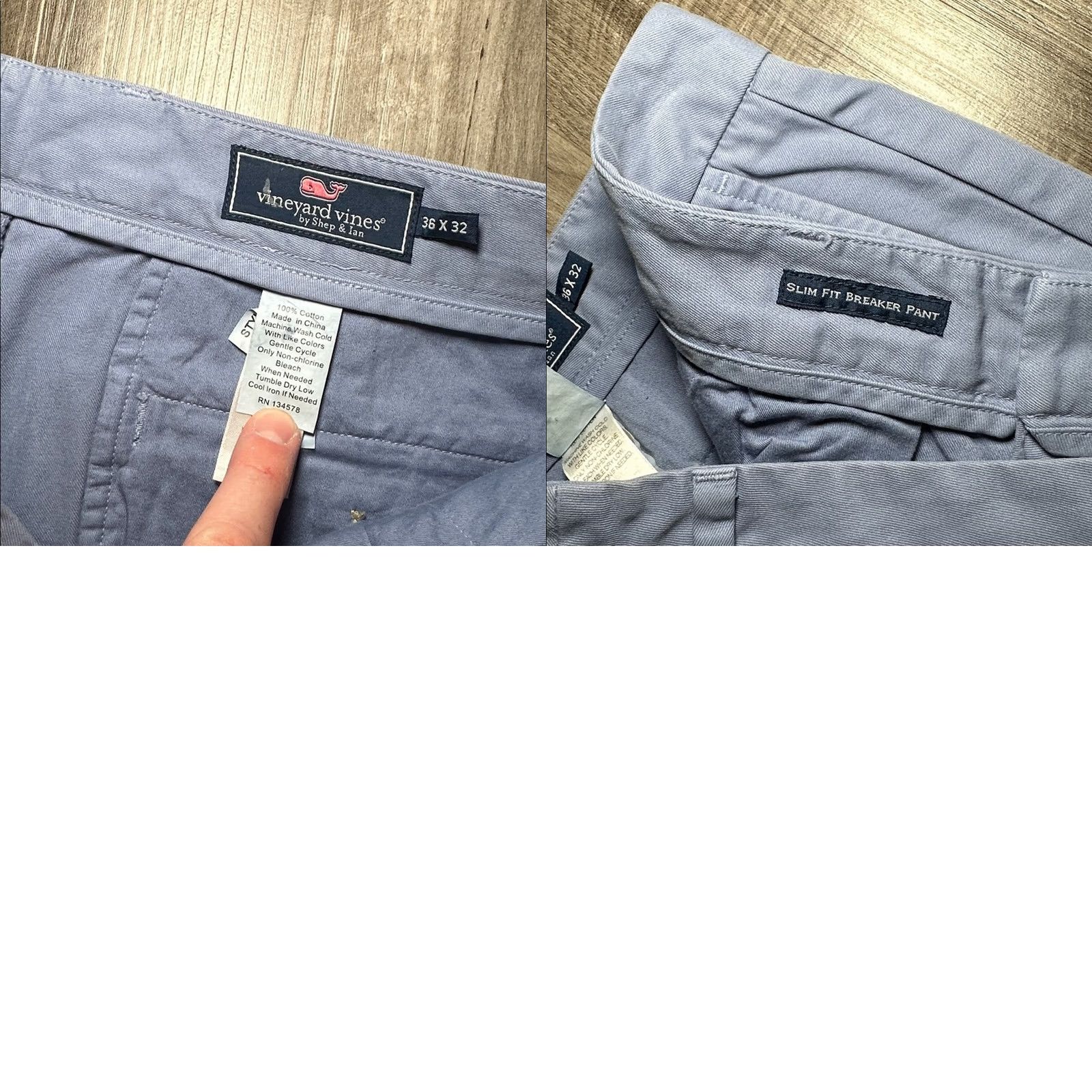 Vineyard Vines VINEYARD VINES Slim Fit Breaker Chino Pants Men's 36 Regular Blue 32 Inseam Size US 36 / EU 52 - 8 Thumbnail