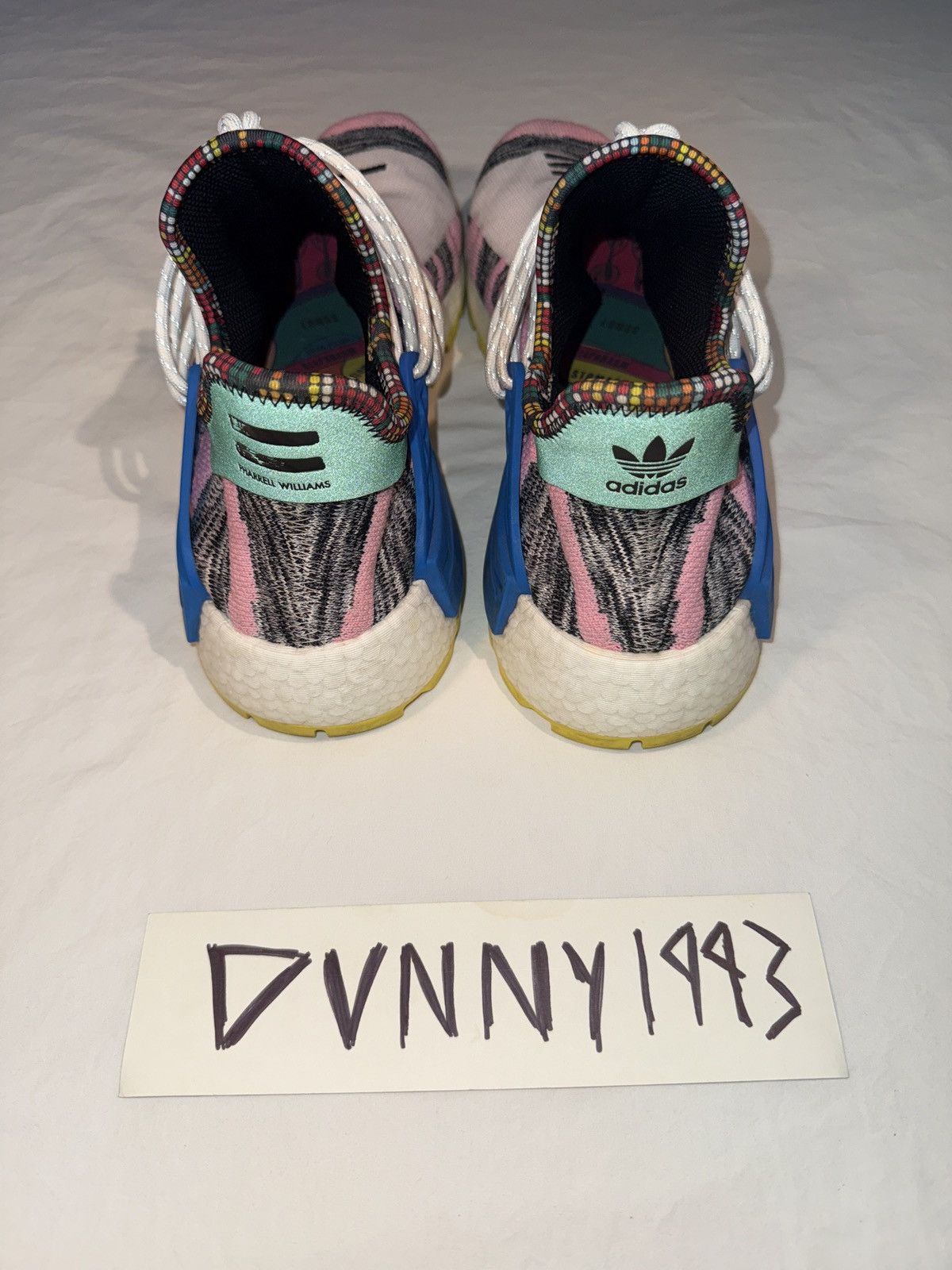 Adidas × Pharrell NMD Hu “MOTH3R” Size US 12 / EU 45 - 7 Thumbnail