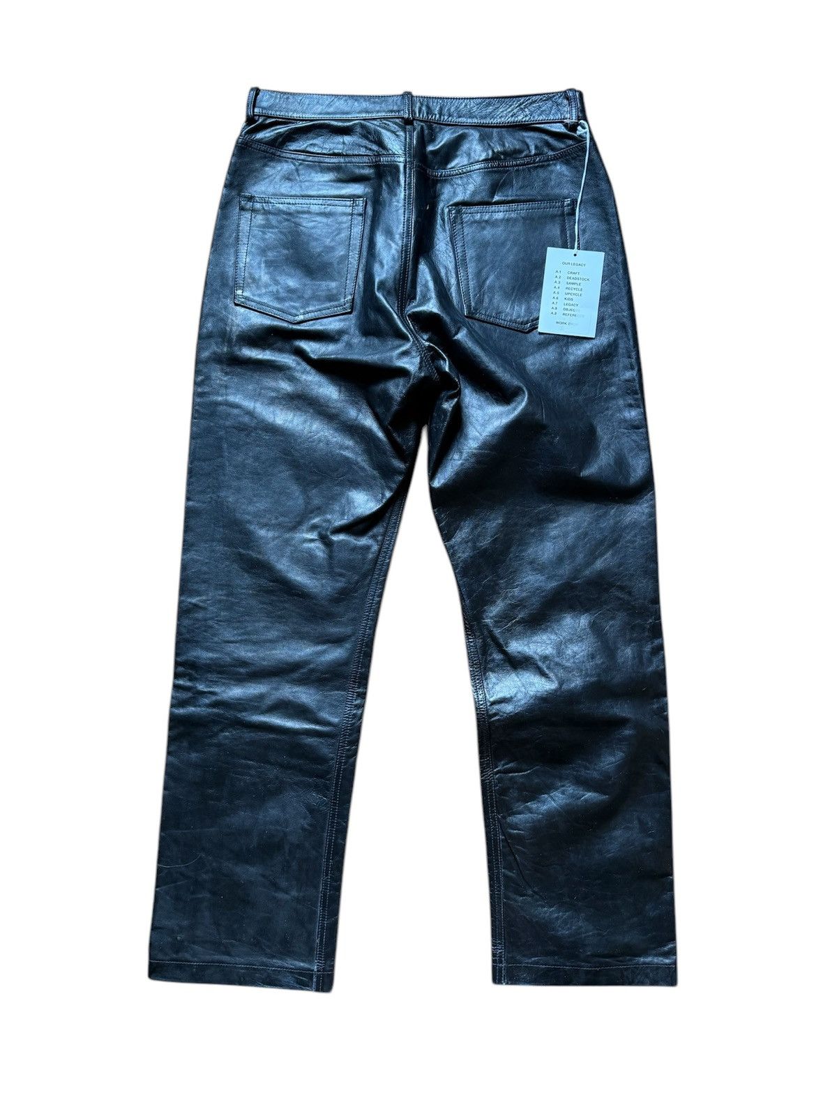 Our Legacy 1 of 1 Two Tone Splattered Leather Workshop Trousers Size US 32 / EU 48 - 3 Thumbnail