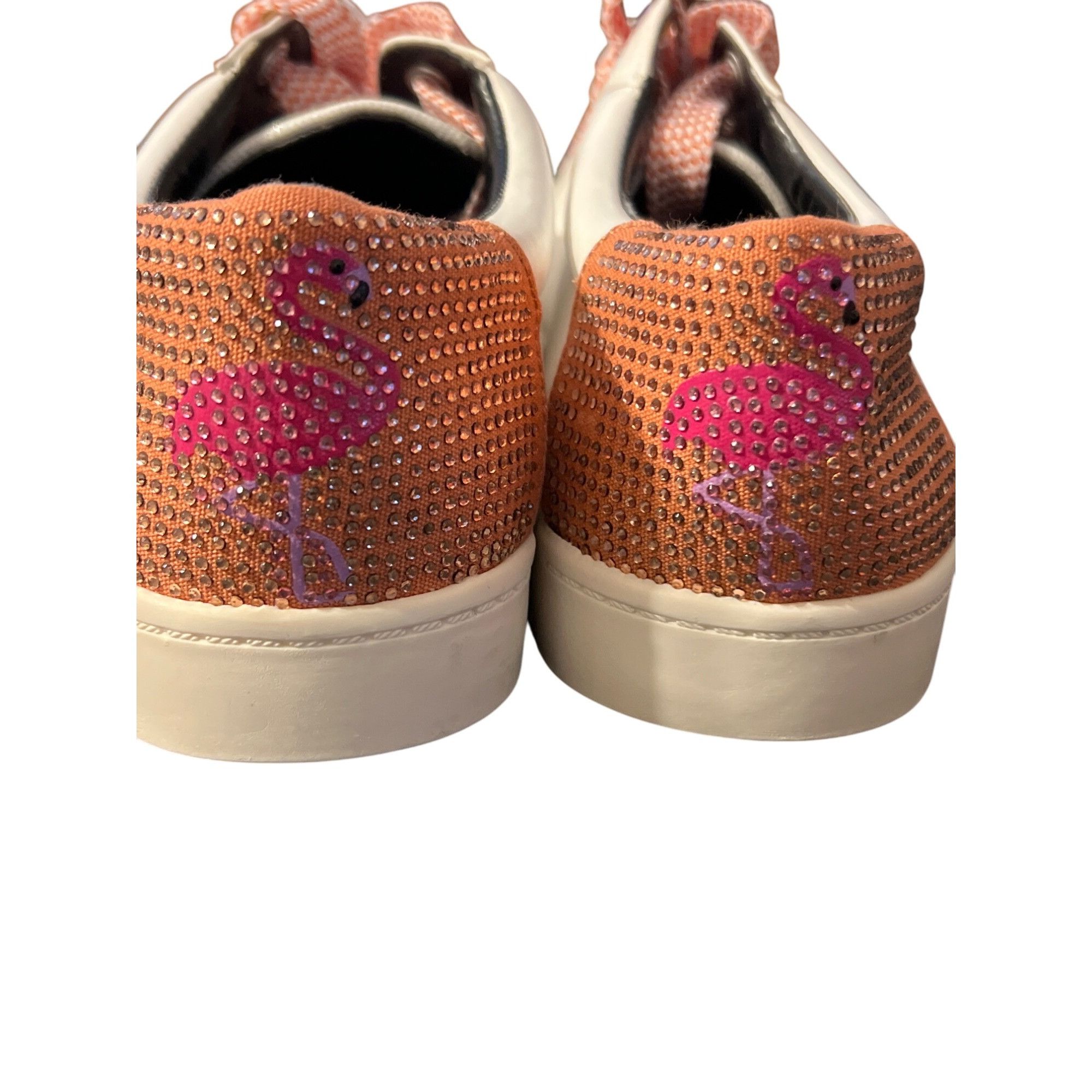 Sam Edelman Circus Sam Edelman Flamingo Embellished Sneakers Shoes White Size US 9.5 / IT 39.5 - 1 Thumbnail