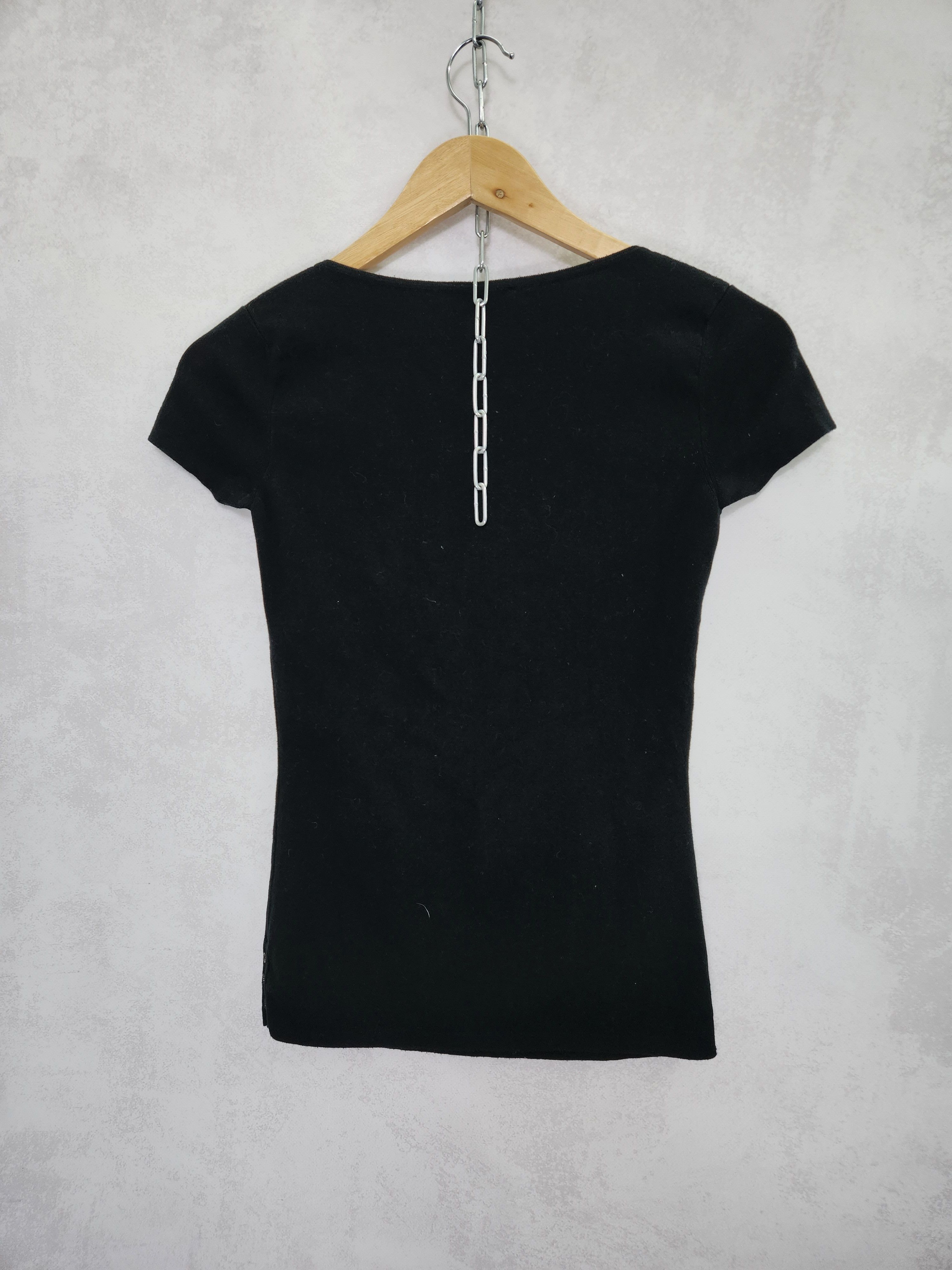 Loro Piana Loro Piana black cotton t shirt button ups Size S / US 4 / IT 40 - 6 Thumbnail