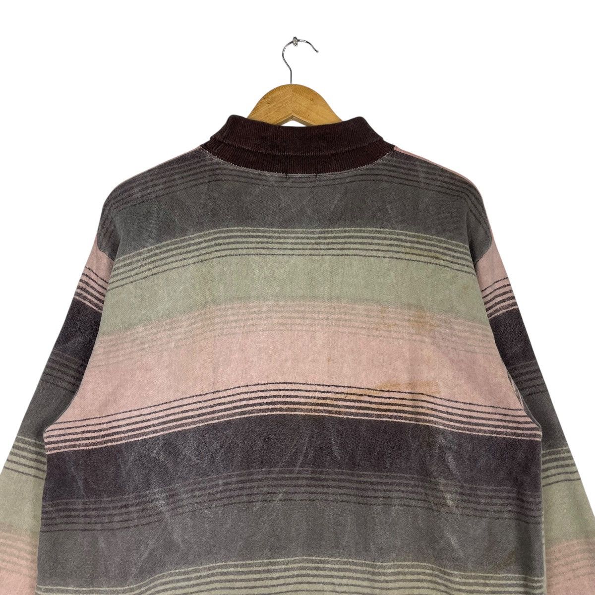 C.P. Company × Stone Island × Vintage 💥90s CP COMPANY STRIPE CREWNECK PULLOVER SPELLOUT LOGO Size US L / EU 52-54 / 3 - 8 Thumbnail