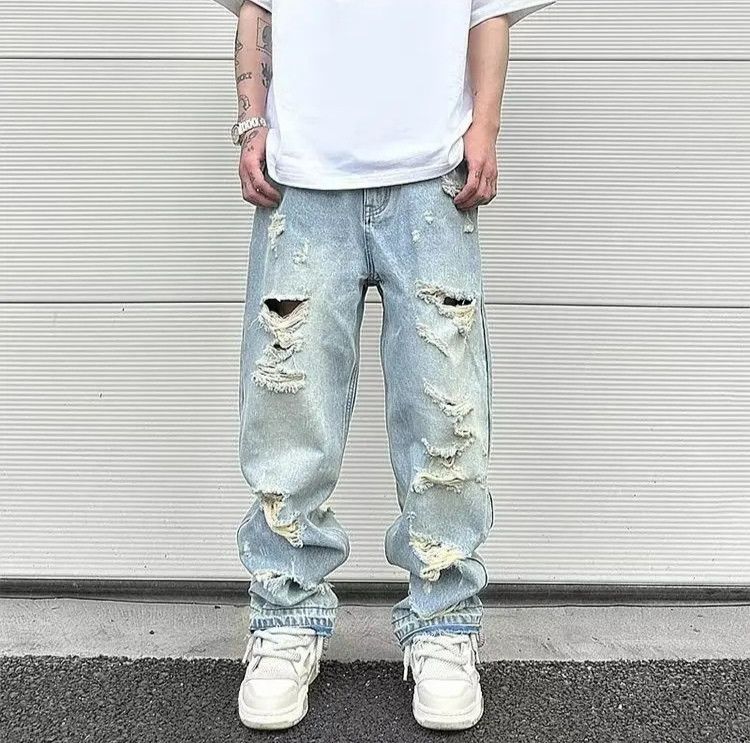 Japanese Brand × Jean Vibe washing Straight Leg Jeans Size US 33 - 1 Thumbnail