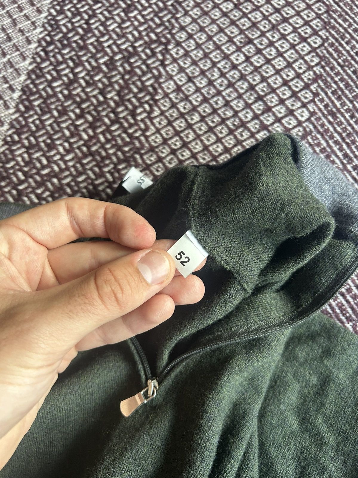 Gran Sasso Gran Sasso 1/4 Sweater Luxury Type 100% Wool Premium Size M Size US M / EU 48-50 / 2 - 9 Thumbnail