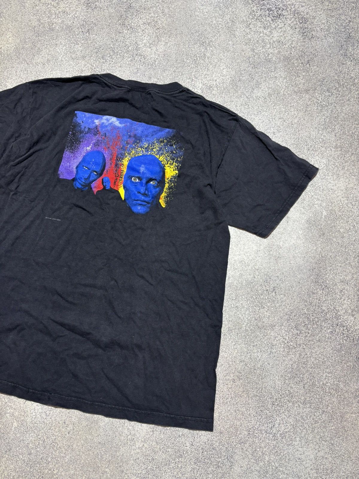 Band Tees × Vintage 90s Vintage Deadstock Blue Man size L Group T Shirt Size US L / EU 52-54 / 3 - 2 Thumbnail