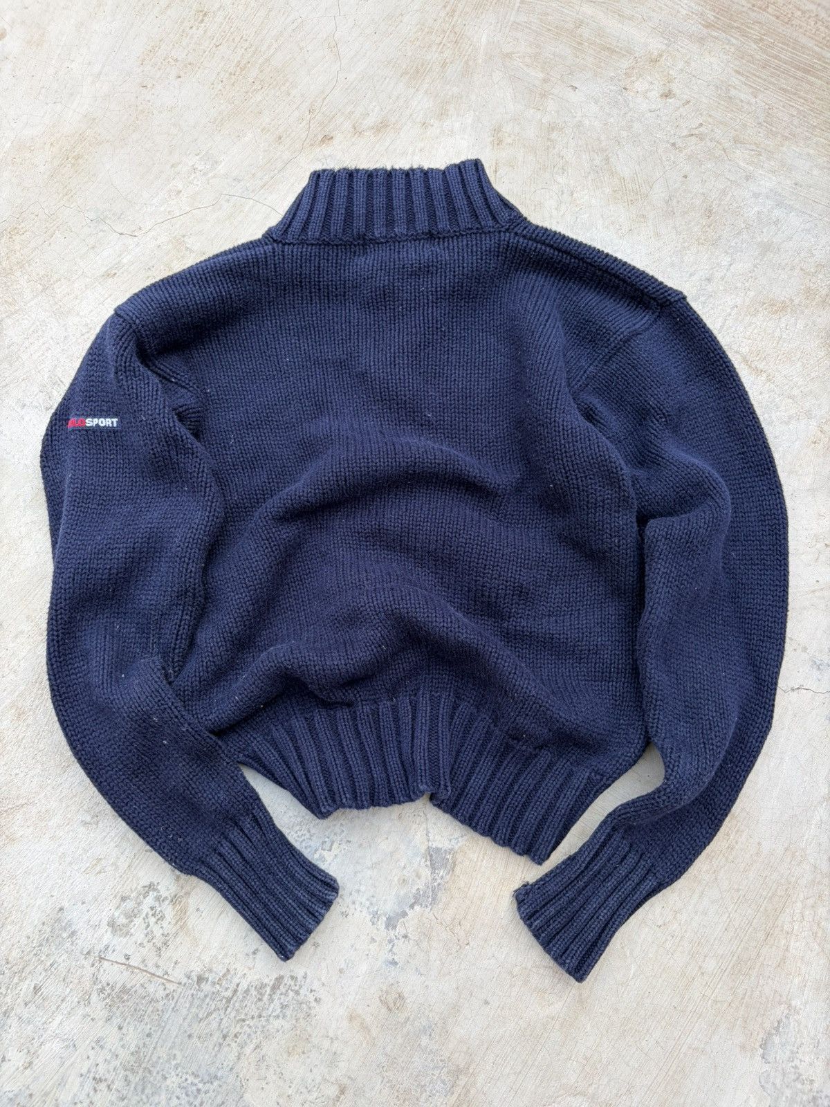 Polo Ralph Lauren Vintage 90s Polo Sport Ralph Lauren Flag QuarterZip Knit Size US S / EU 44-46 / 1 - 5 Thumbnail