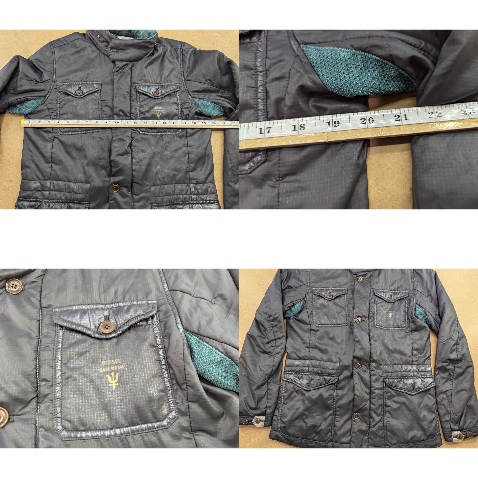Diesel Diesel Jacket Mens Size S Green Hooded Full Zip Bomber Jacket Vintage No Size US S / EU 44-46 / 1 - 9 Thumbnail