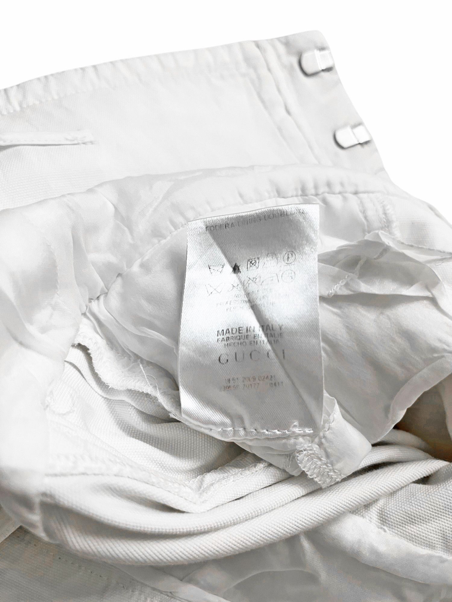 Gucci by Frida Giannini S/S 2010 White High Wasted Tactical Pants Size 28" / US 6 / IT 42 - 13 Thumbnail