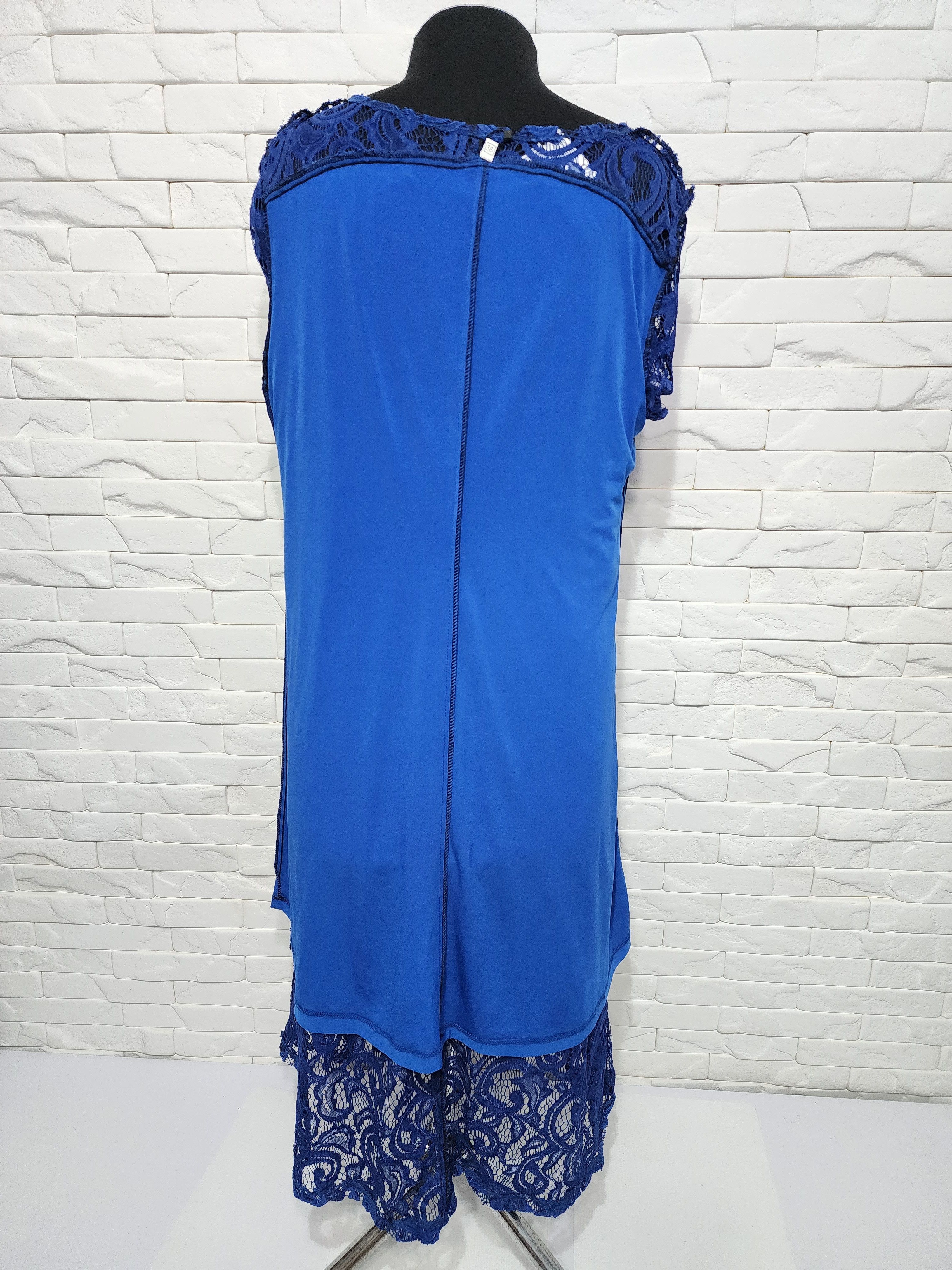 Uniqlo Women's blue guipure long dress. Size XXL / US 16-18 / IT 52-54 - 8 Thumbnail