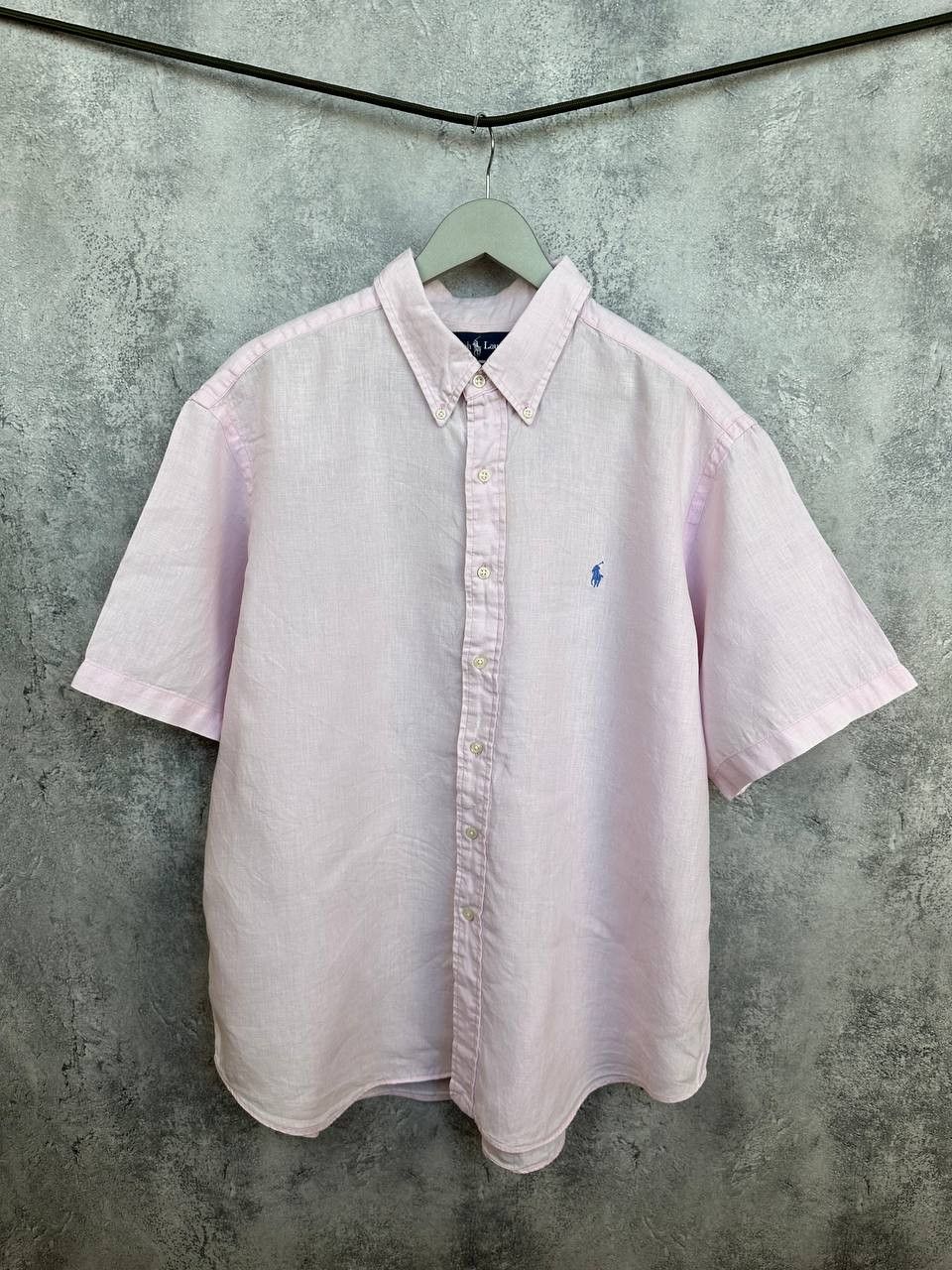 Ralph Lauren Ralph Lauren 100% Linen Vintage Button Up Shirt Pink SS Size US XXL / EU 58 / 5 - 1 Thumbnail