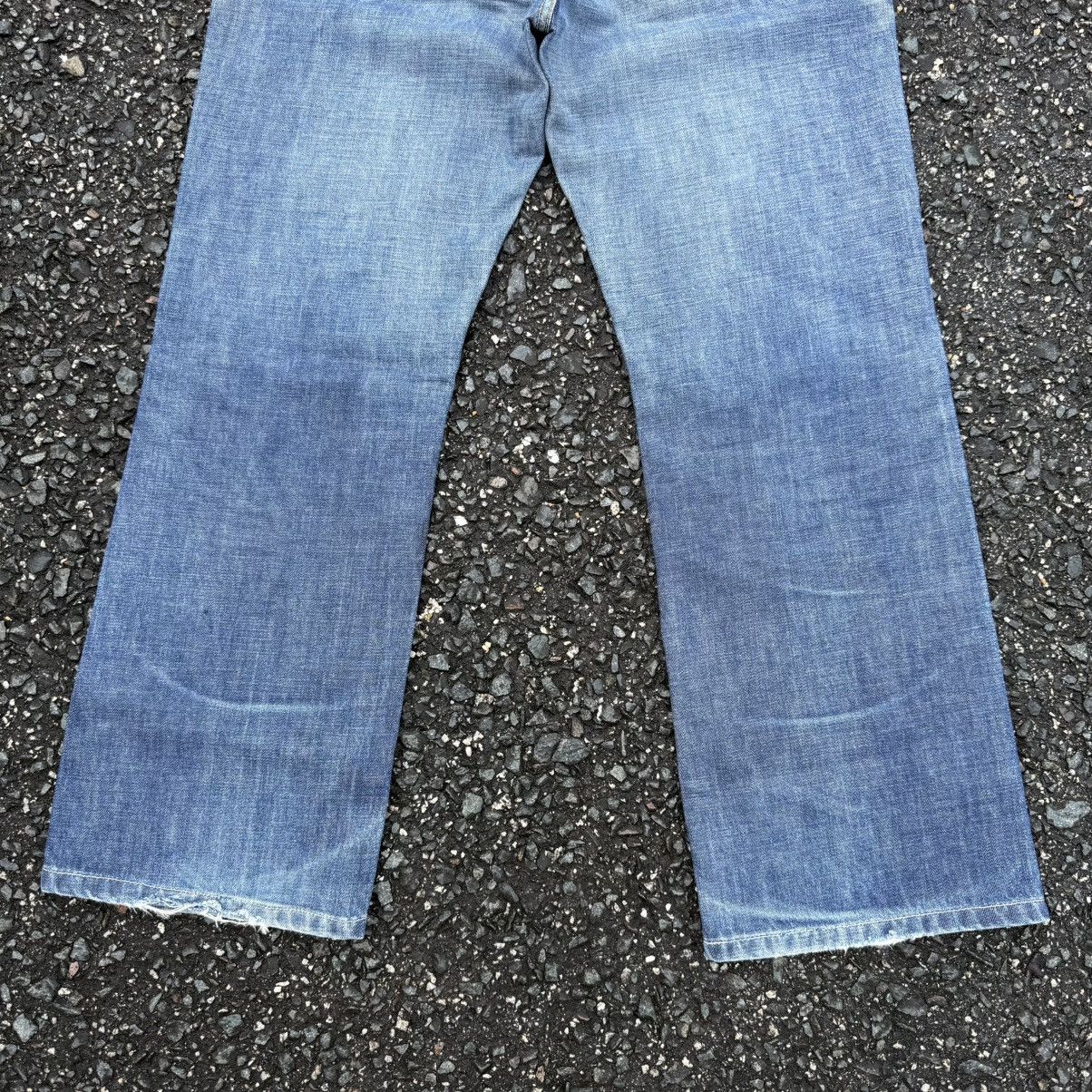 Lee VINTAGE LEE RIDER FADED RIPPEP JEAN DENIM PANTS Size US 32 / EU 48 - 13 Thumbnail