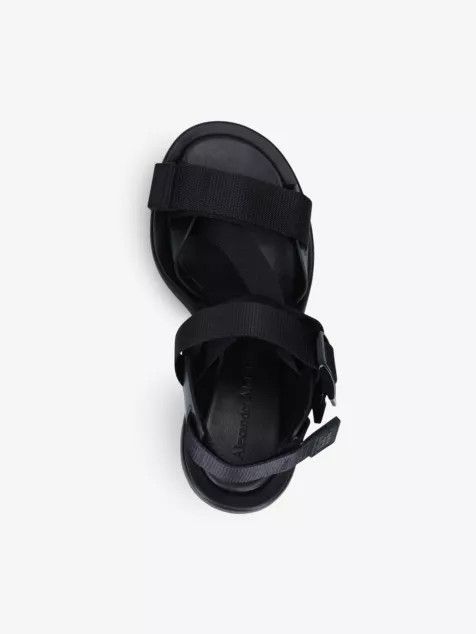 Alexander McQueen o1y0225 Sandals in Black Size US 6 / IT 36 - 4 Thumbnail
