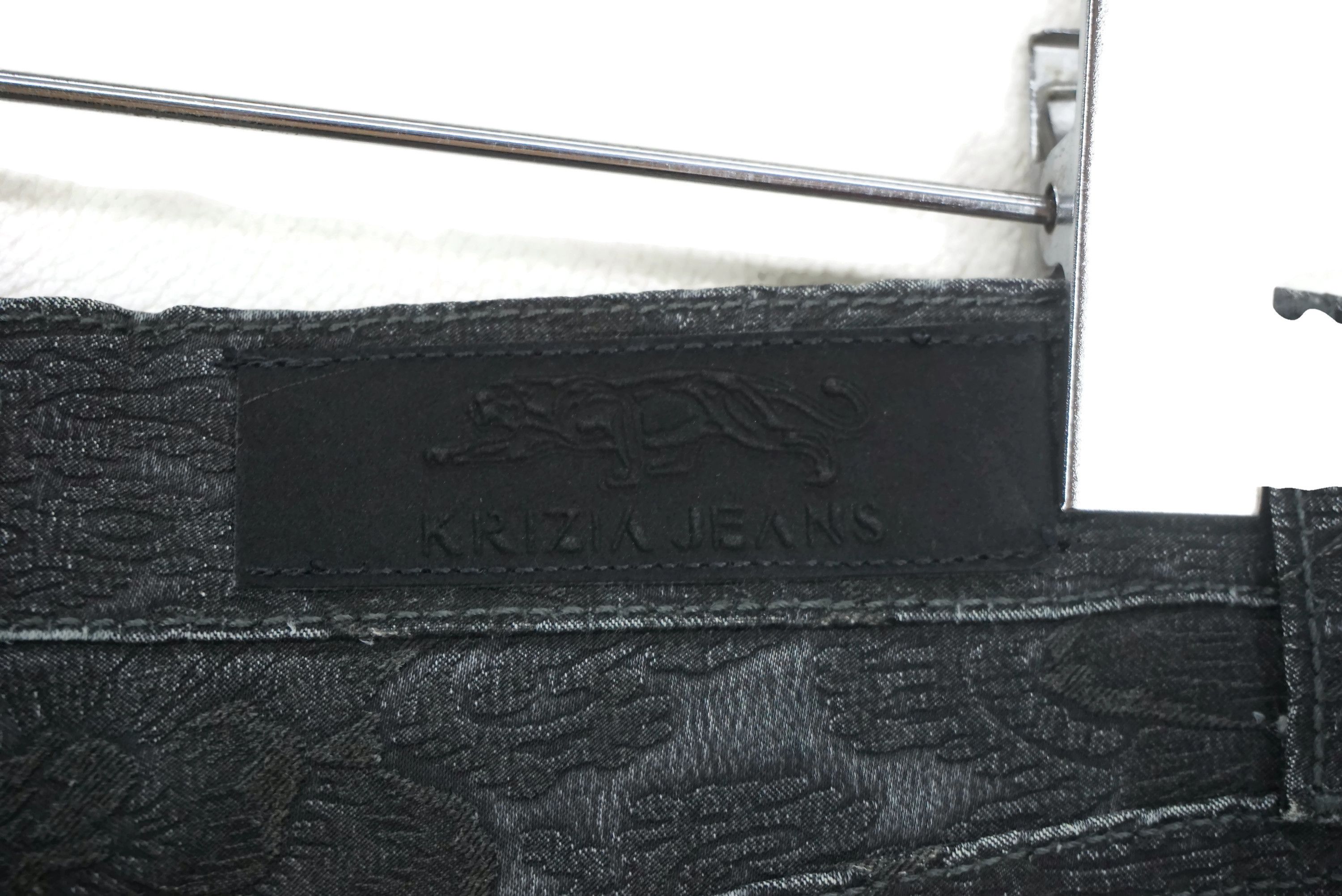 Designer Vintage Krizia Jeans Size W29xL29 Bootcut Floral Jacquard Size 29" - 10 Thumbnail