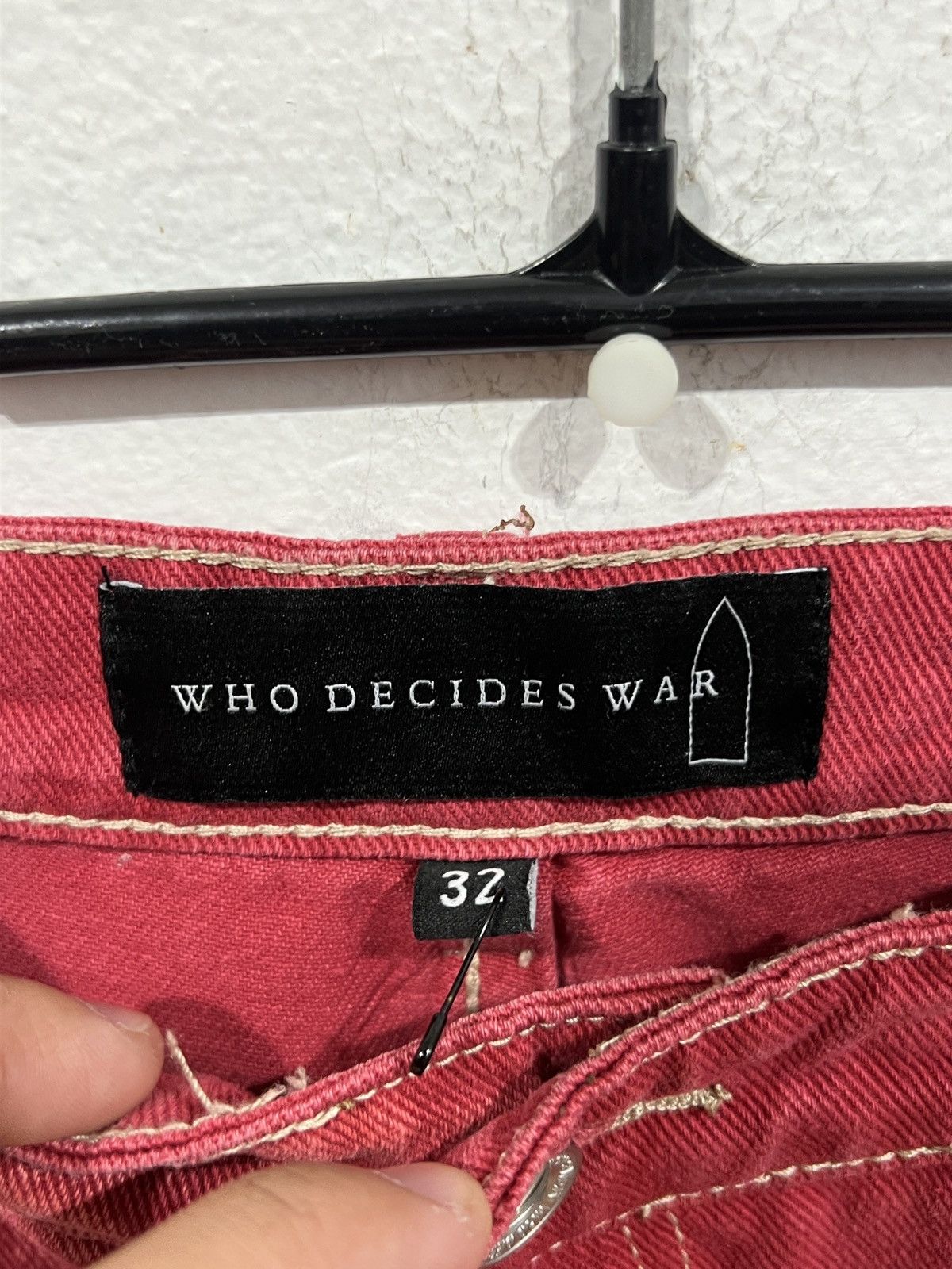 Who Decides War Who Decides War Patched Arch Carpenter Red Jeans Size US 32 / EU 48 - 6 Thumbnail