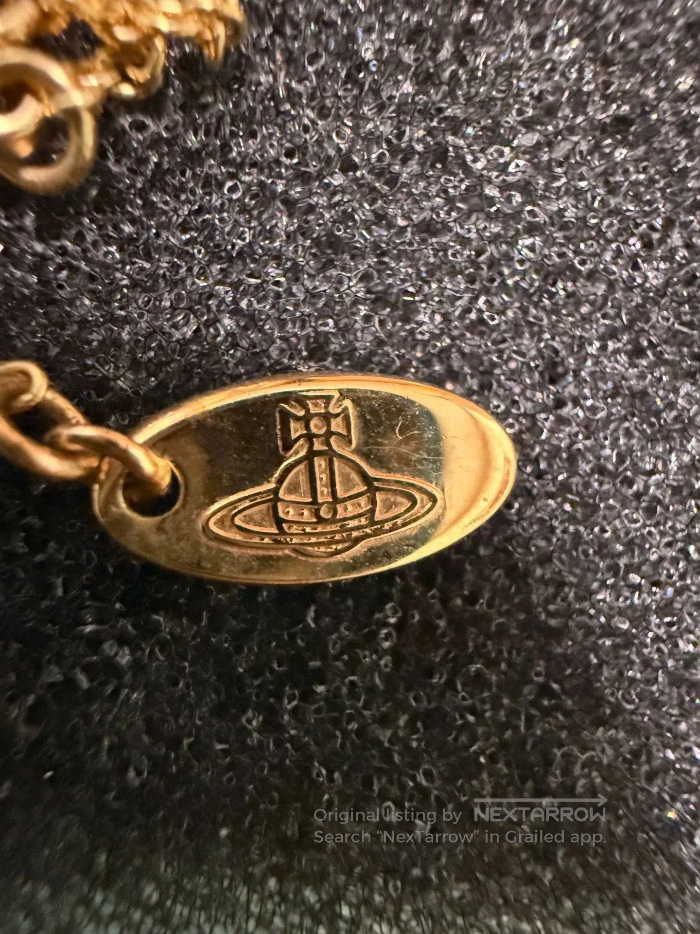 Vintage vintage lock necklace with light oxidation. Size ONE SIZE - 3 Thumbnail