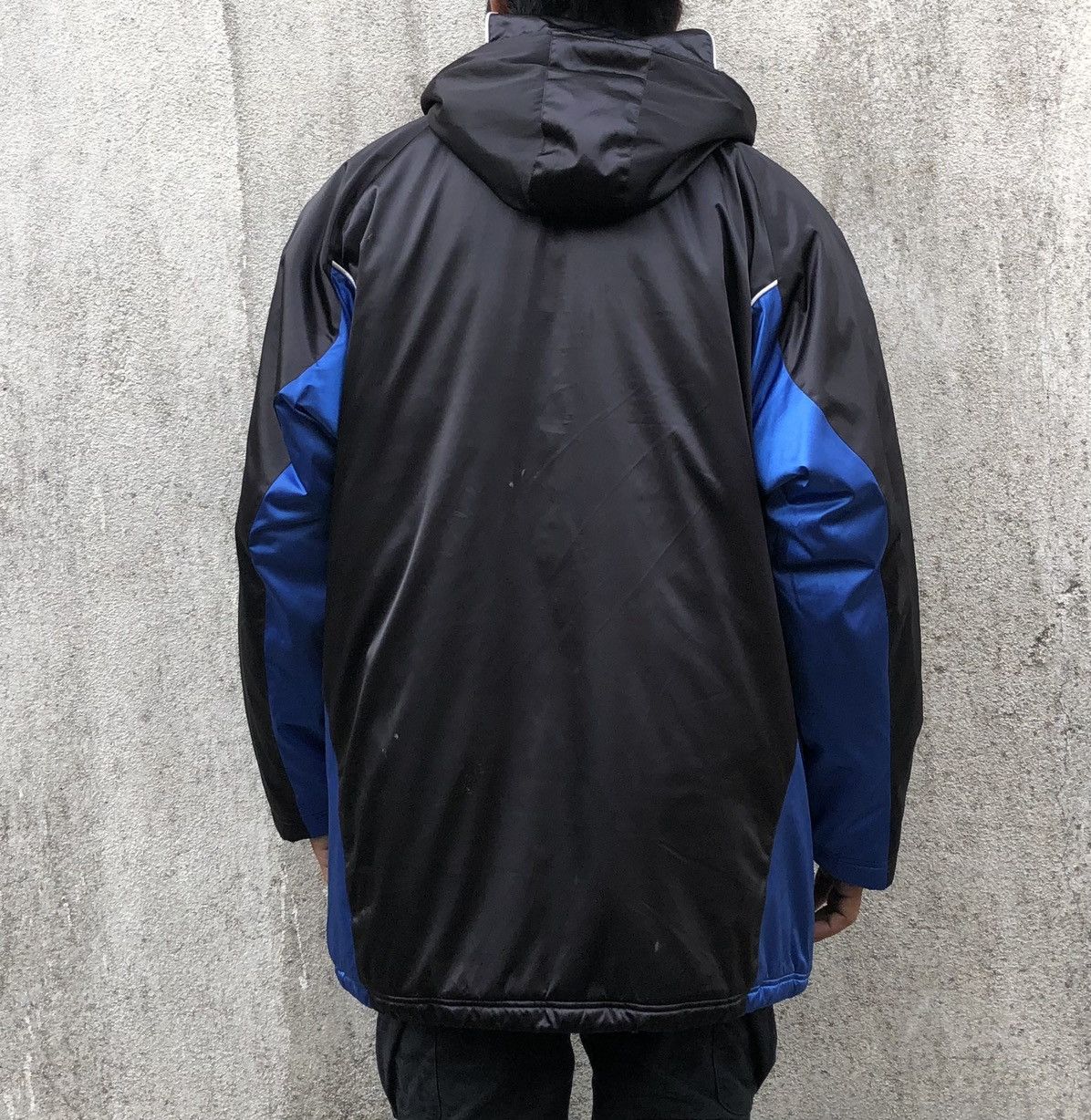Nike Vintage 90s Nike TEAM Lined Fleece Long Jacket Size US L / EU 52-54 / 3 - 4 Thumbnail