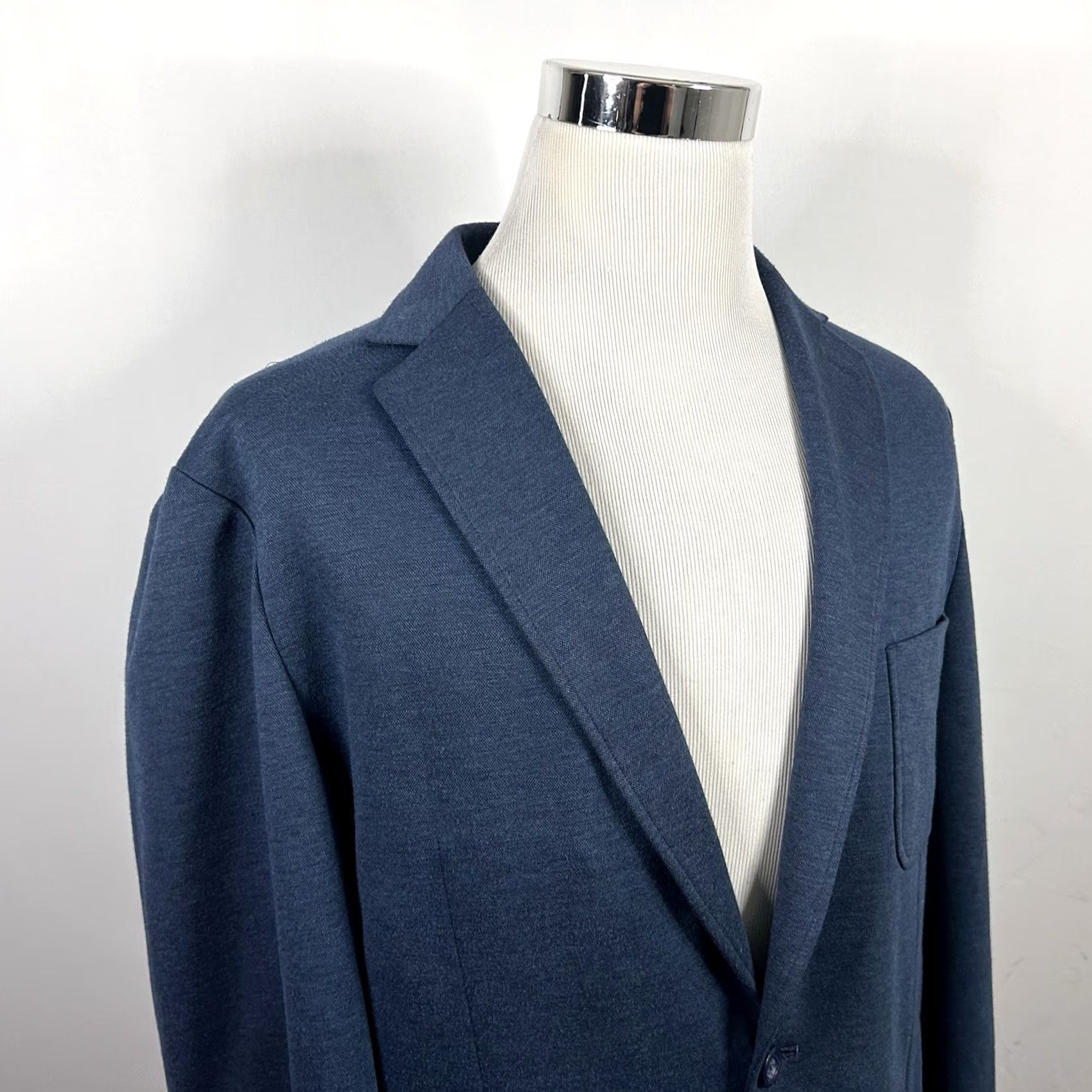 Vintage Trunk Club Custom Sport Coat Blue Two Button Double Vented 44L Size US S / EU 44-46 / 1 - 2 Thumbnail